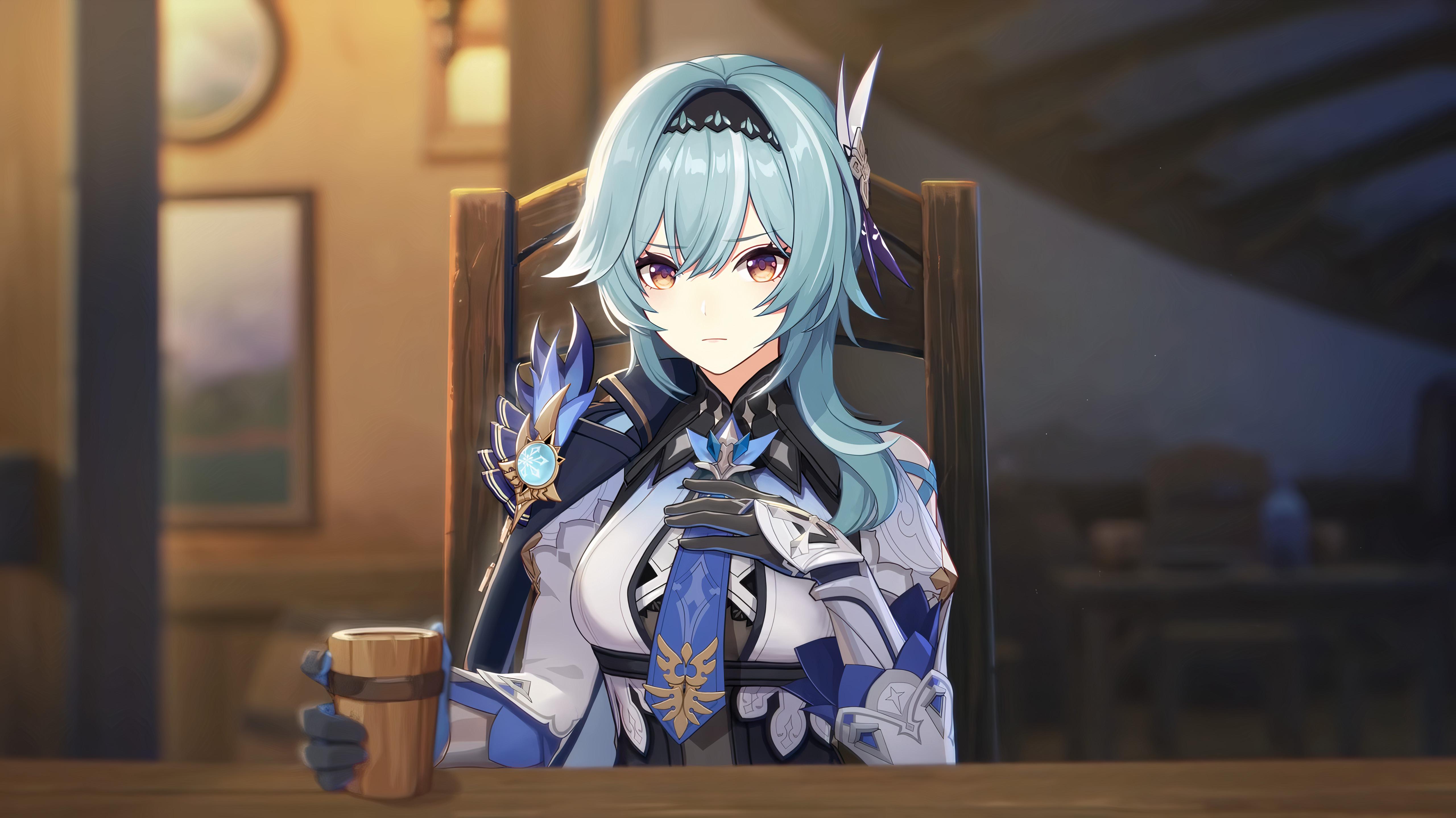 5120x2880 Eula Wallpaper Screenshot From Character Intro : R Genshin_Impact