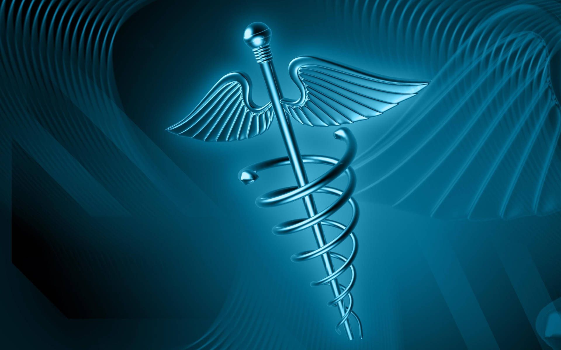 1920x1200 Download Aesthetic Blue Medical Staff Logo Wallpaper