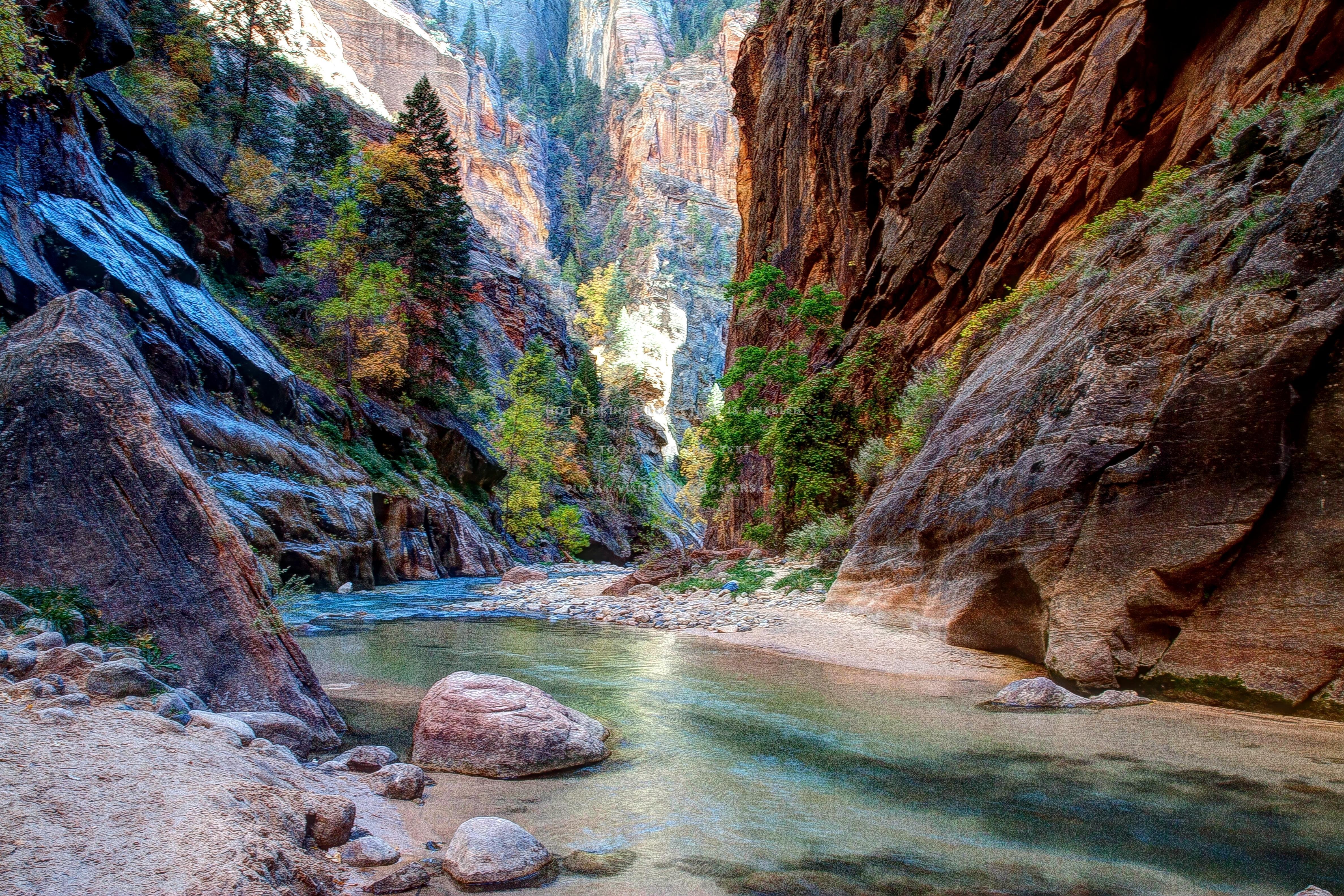 4752x3168 Virgin River Zion National Park Wallpaper