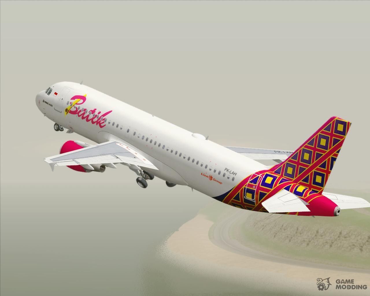 1280x1024 Airbus A320 200 Air Batik For GTA San Andreas