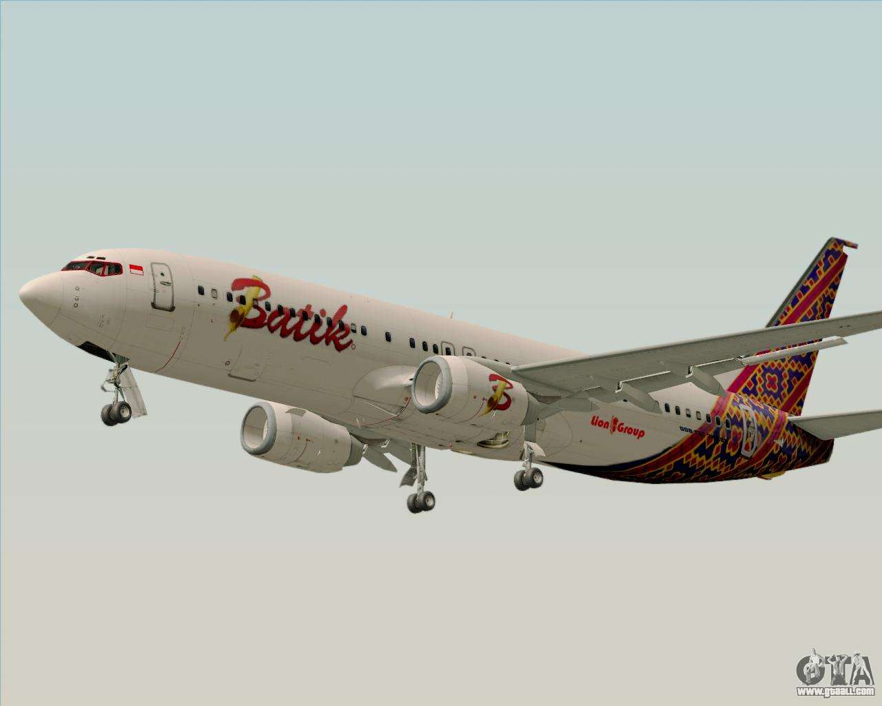 1280x1024 Boeing 737 800 Batik Air For GTA San Andreas