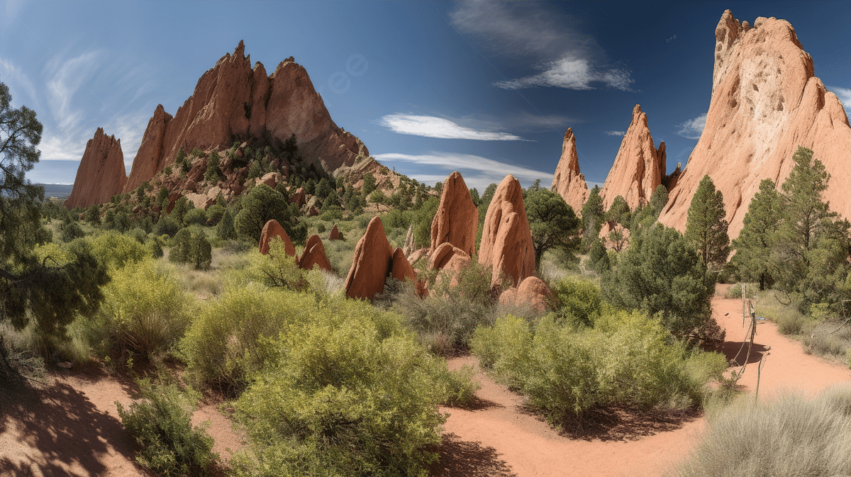 1200x673 Panoramic Shot Up And Over Garden Of The Gods In Colorado Background, Garden Of Gods Picture Background Image And Wallpaper for Free Download