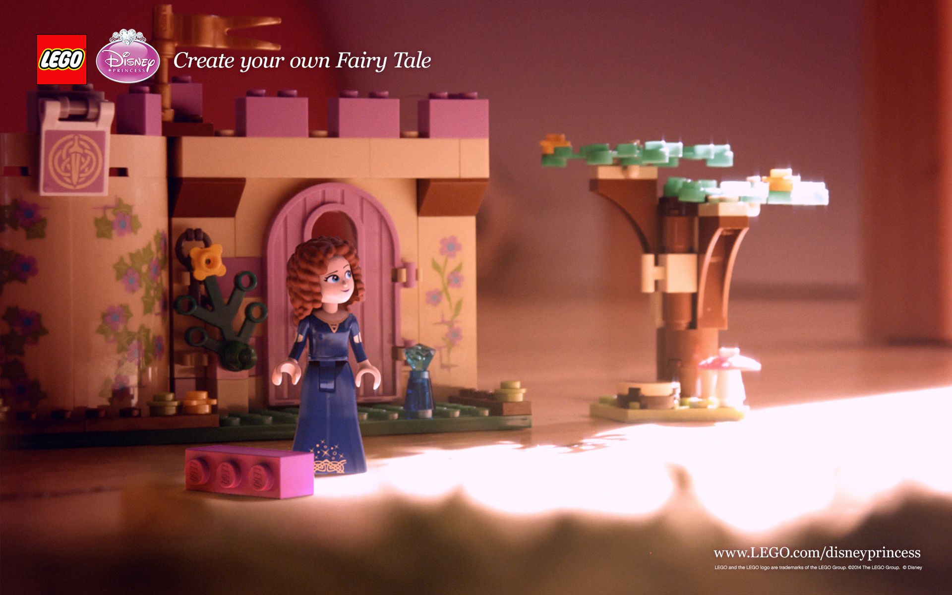 1920x1200 Merida's Castle: This wallpaper would look great on your desktop! #Merida #Brave #Disney #LEGO #DisneyPrincess #wallpaper