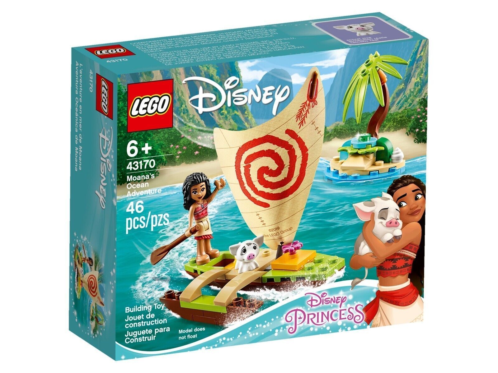 1600x1200 NEW Moana&;s Ocean Adventure LEGO Disney Princess 43170 RETIRED