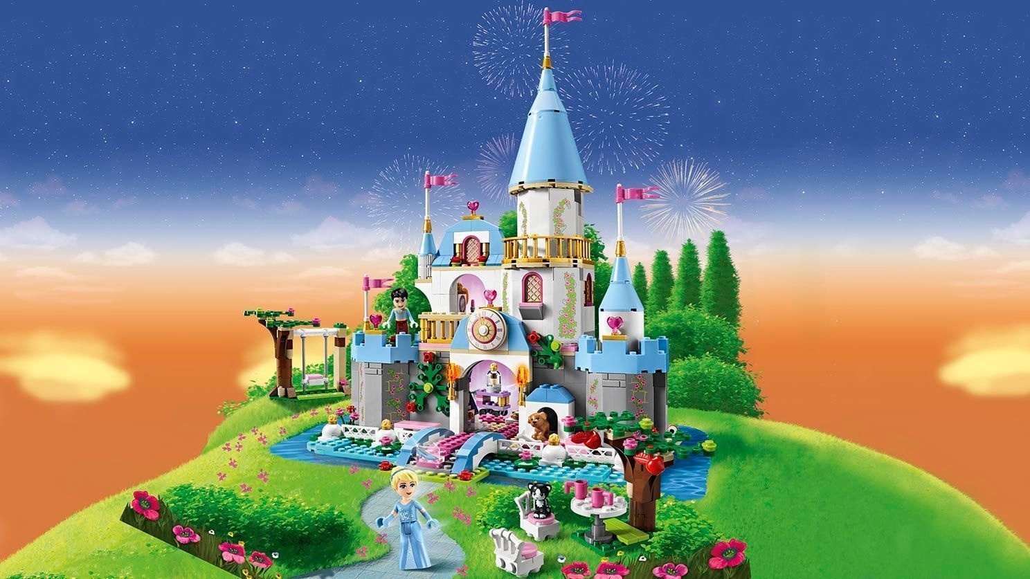 1488x837 Cinderella's Romantic Castle 41055®. Disney Sets.com for kids