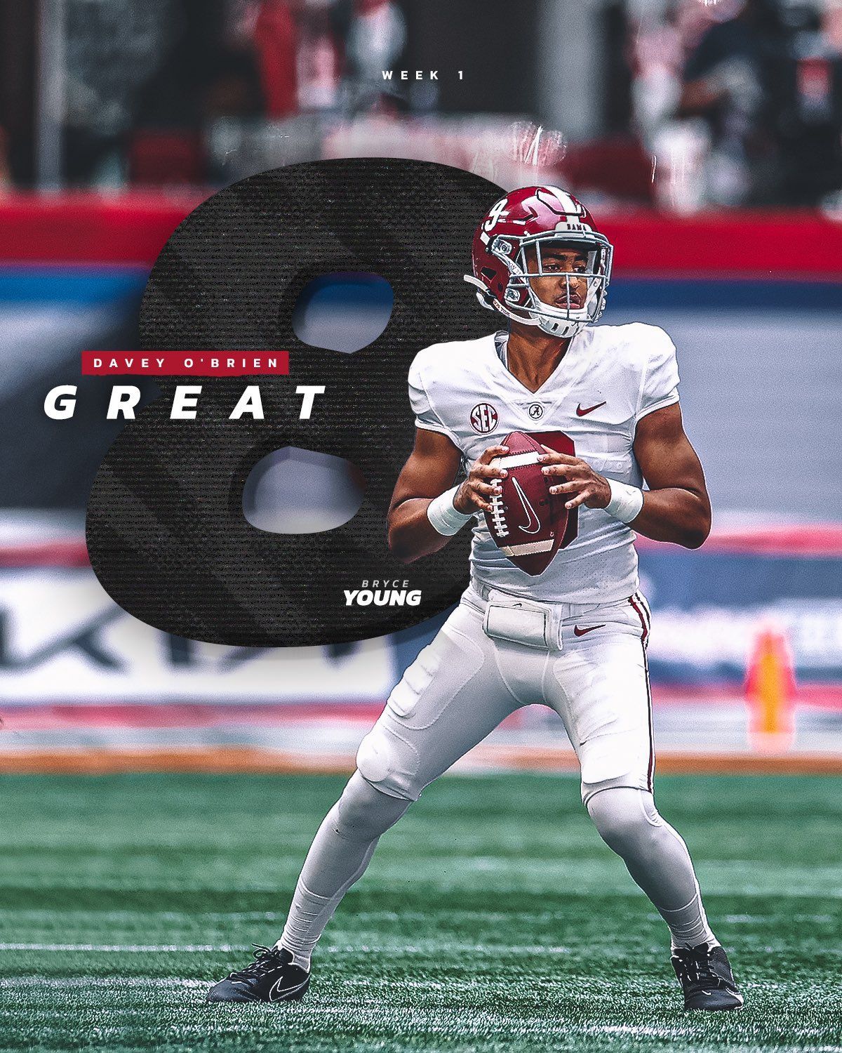 1200x1500 Alabama Football on X: Week 1 ✗ Great 8 Bryce Young was one of eight quarterbacks named to weekly honor. #BamaFactor #RollTide / X