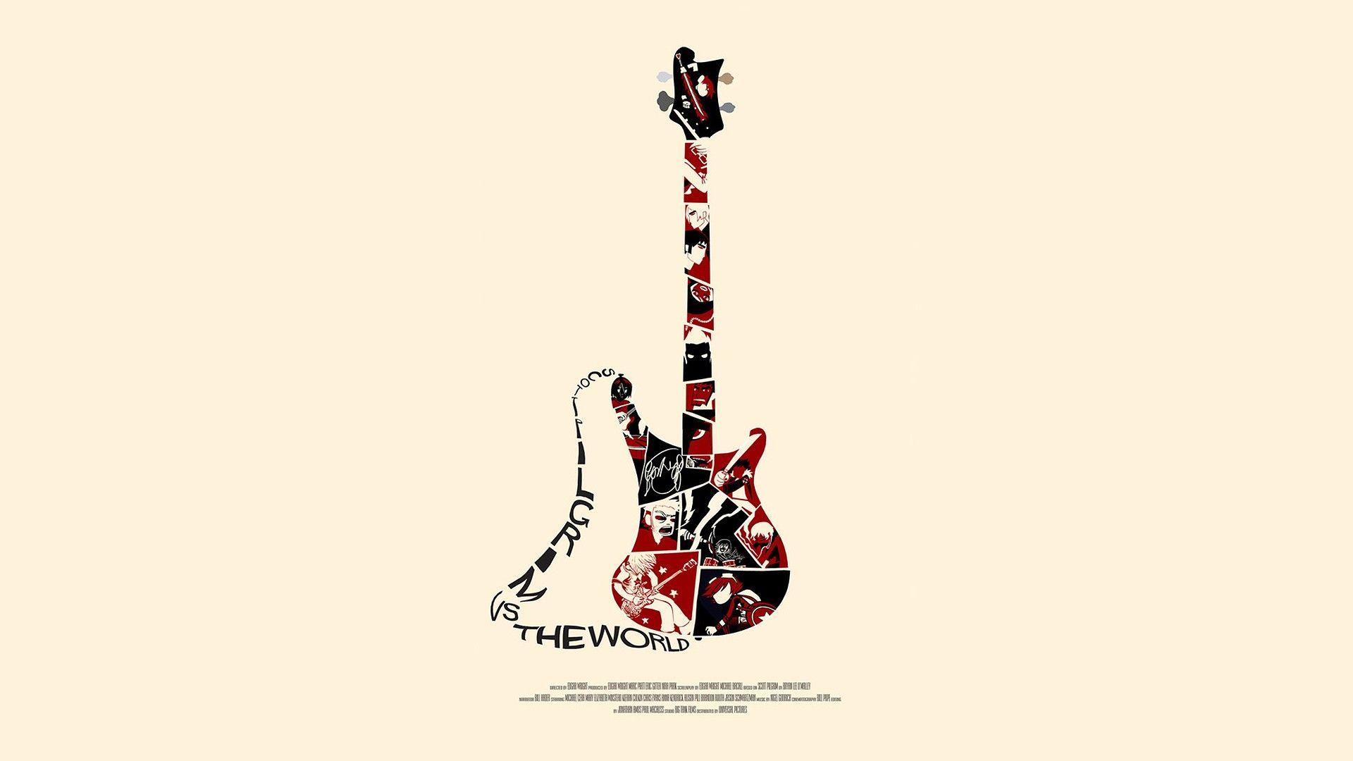 1920x1080 Scott Pilgrim Guitar guitars movie wallpaperx1080