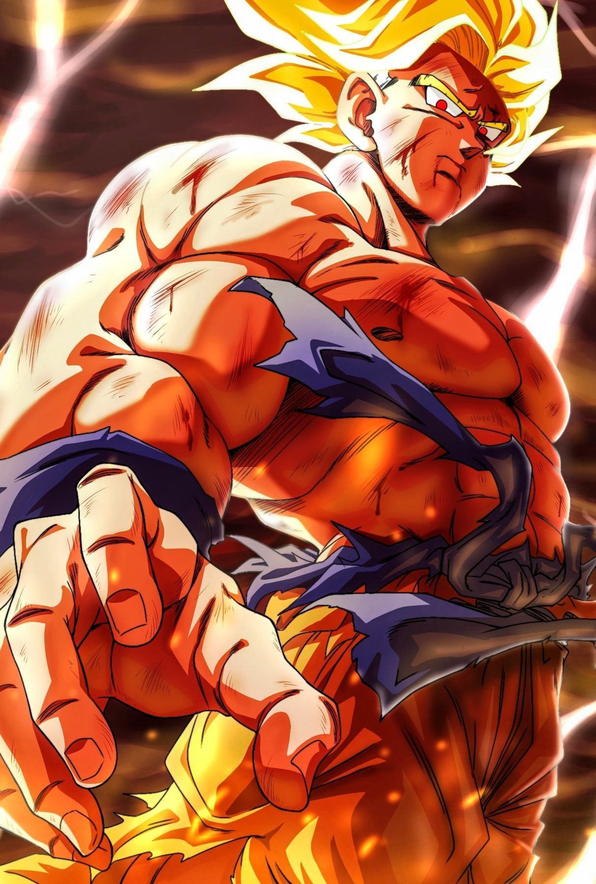 1213x1800 Goku Drawing Wallpaper