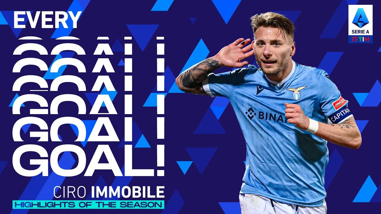 1280x720 All The Goals By The Capocannoniere: Ciro Immobile. Highlights Of The Season. Serie A 2021 22