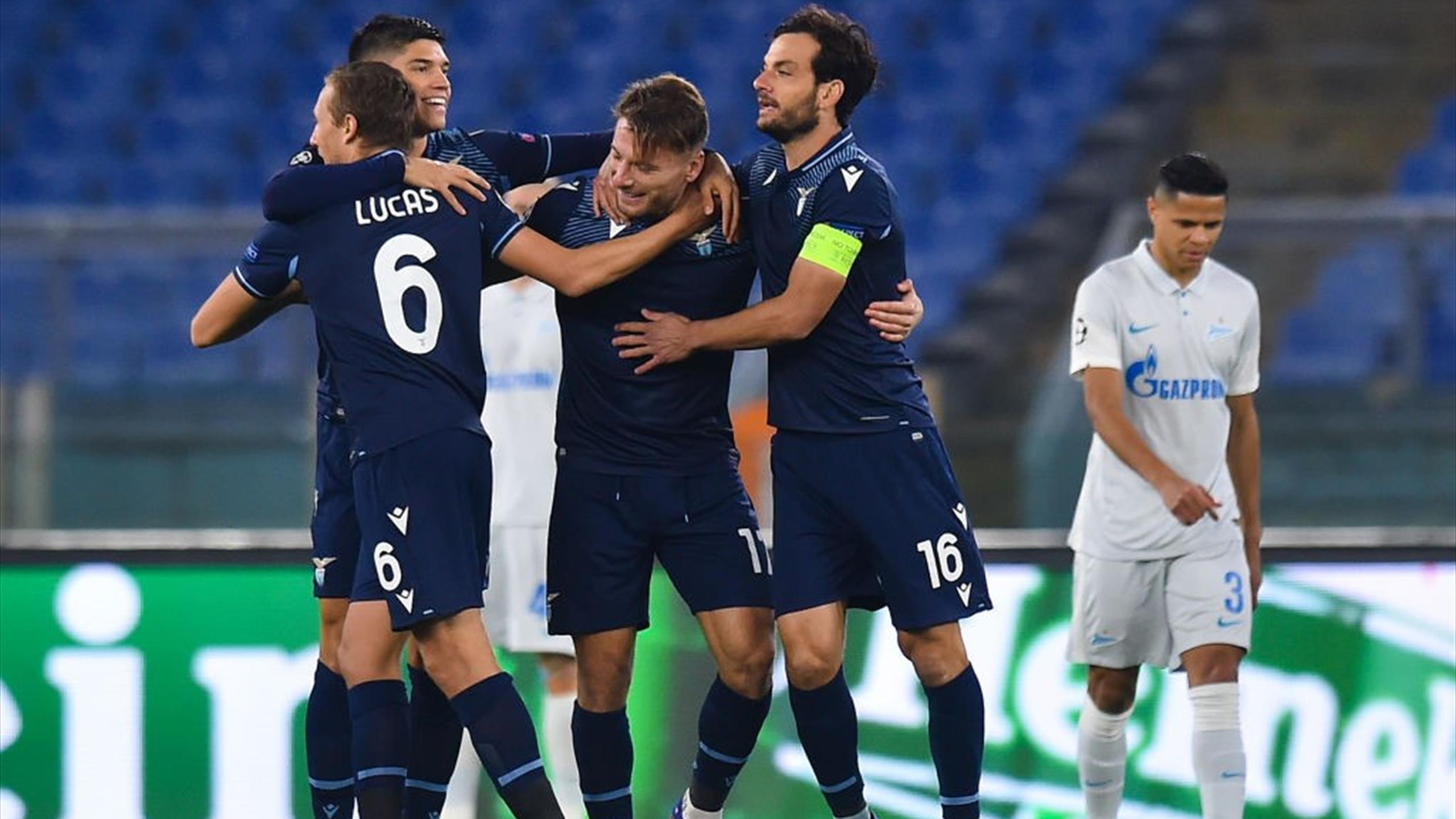 2560x1440 Ciro Immobile double helps Lazio move closer to knockout stage with Zenit win