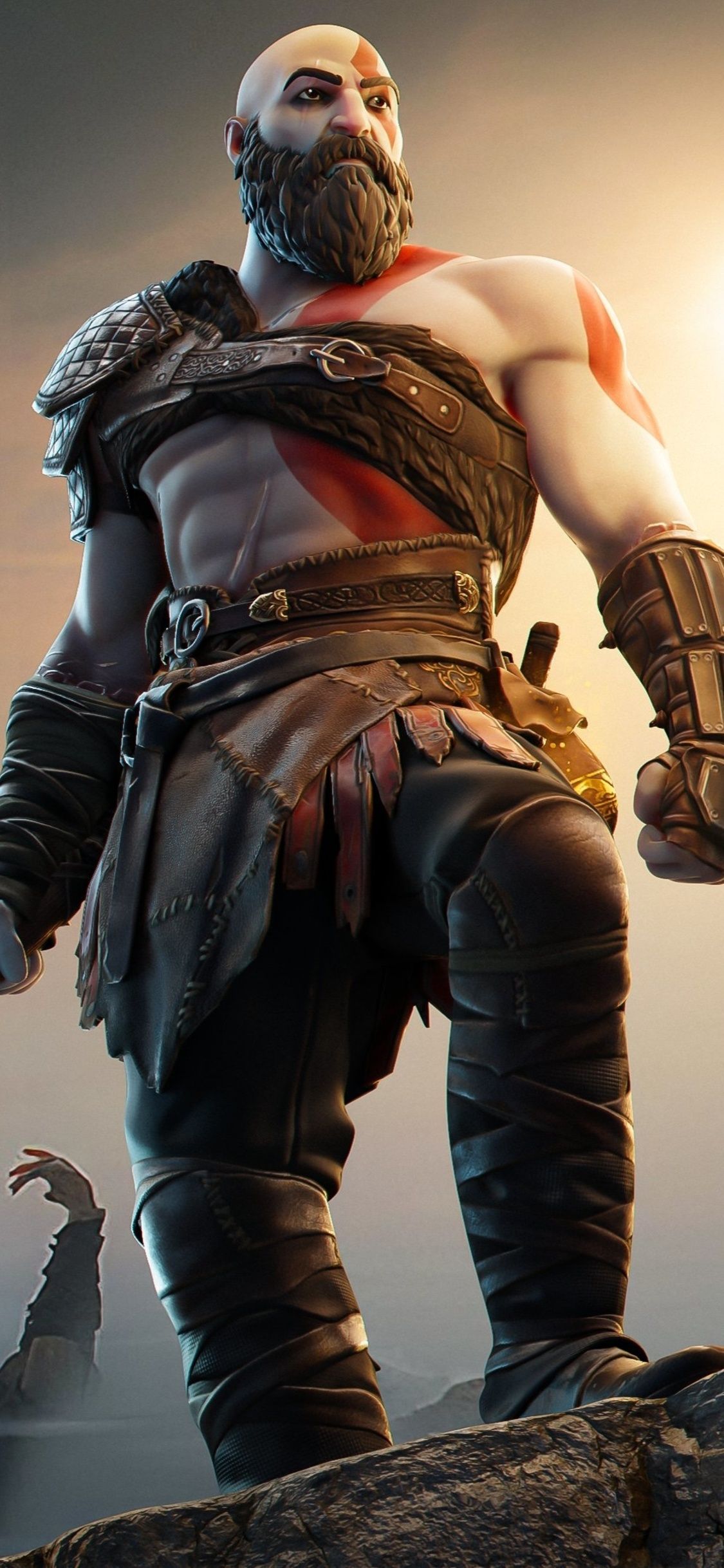 1125x2436 God Of War Kratos In Fortnite 2021 iPhone XS, iPhone iPhone X HD 4k Wallpaper, Image, Background, Photo and Picture