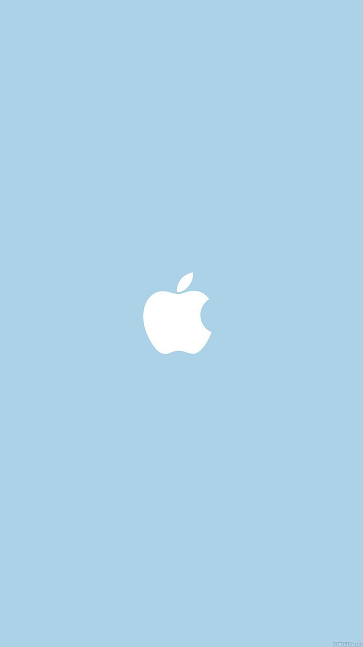 750x1334 iPhone 6 Wallpaper simple logo blue minimal