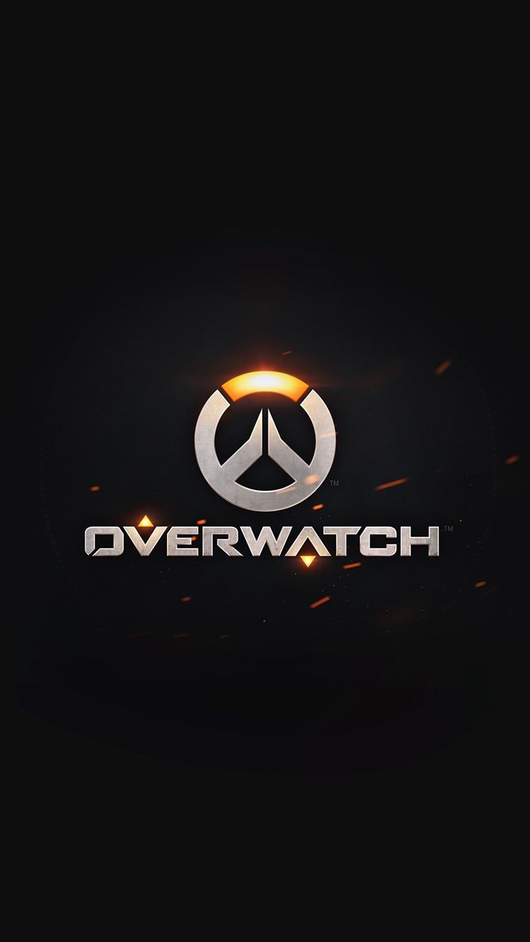 750x1334 Overwatch Logo Simple Game Art Illustration Dark iPhone 8 Wallpaper Free Download