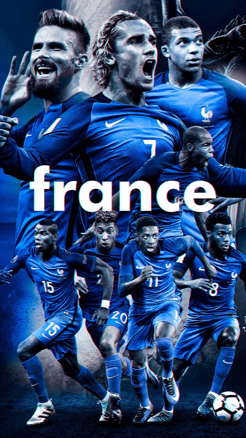 850x1511 Mbappe, france football HD phone wallpaper