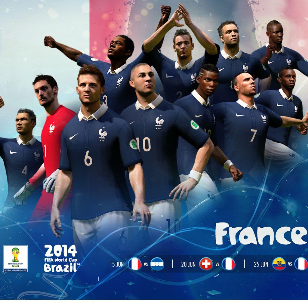 1024x1024 France World Cup Wallpaper