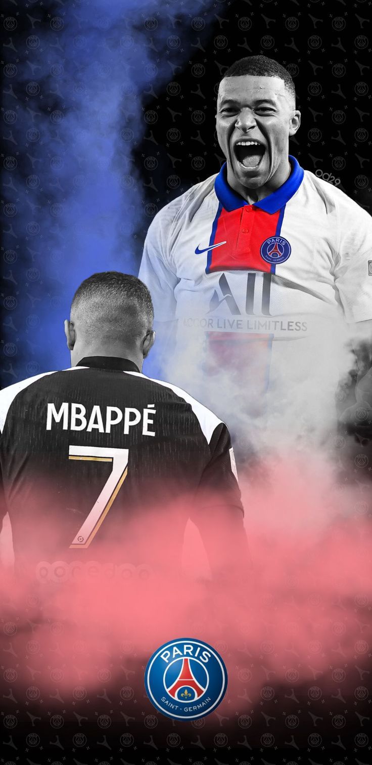 736x1512 Kylian Mbappé Wallpaper Explore more Club, Forward, French, French Football Player, Kylian Mbappé wallpaper.. Kylian mbappé, Soccer image, Psg