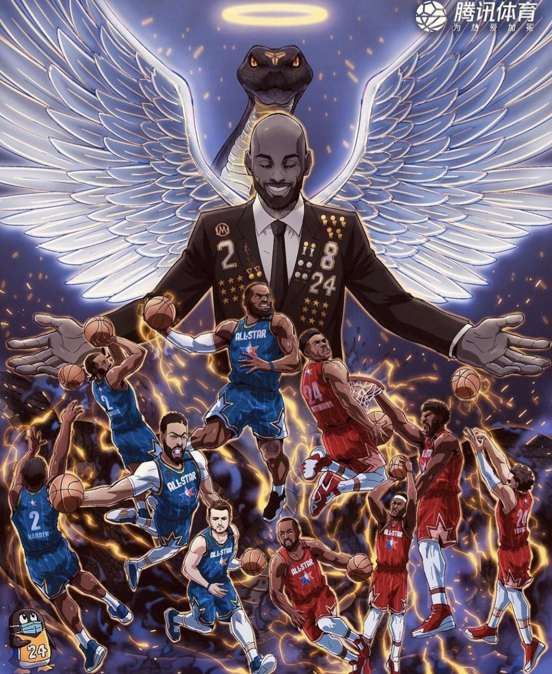1125x1372 NBA Art Wallpaper