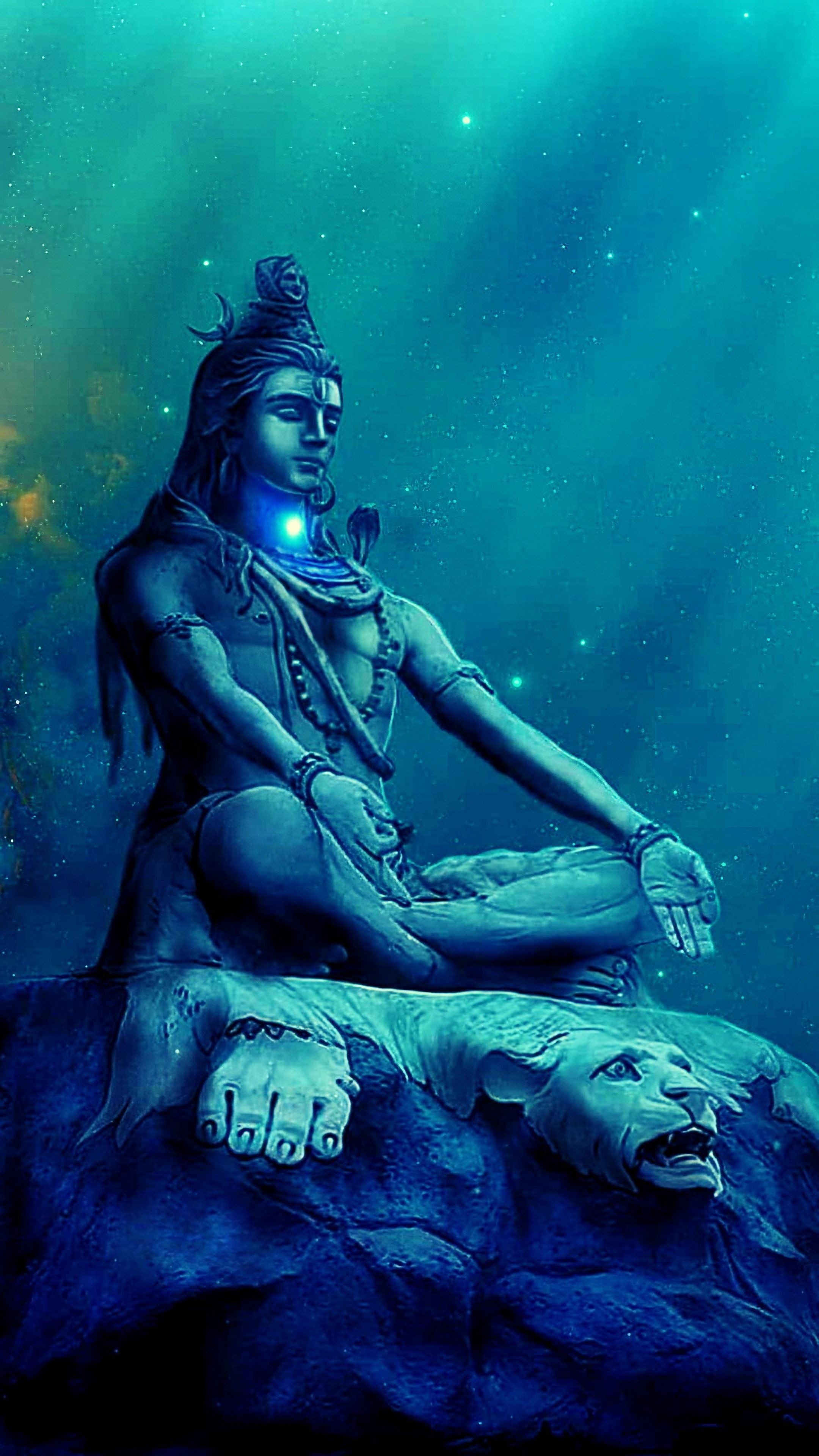 2160x3840 Shankar Bholenath Shiva In Meditation Wallpaper Download