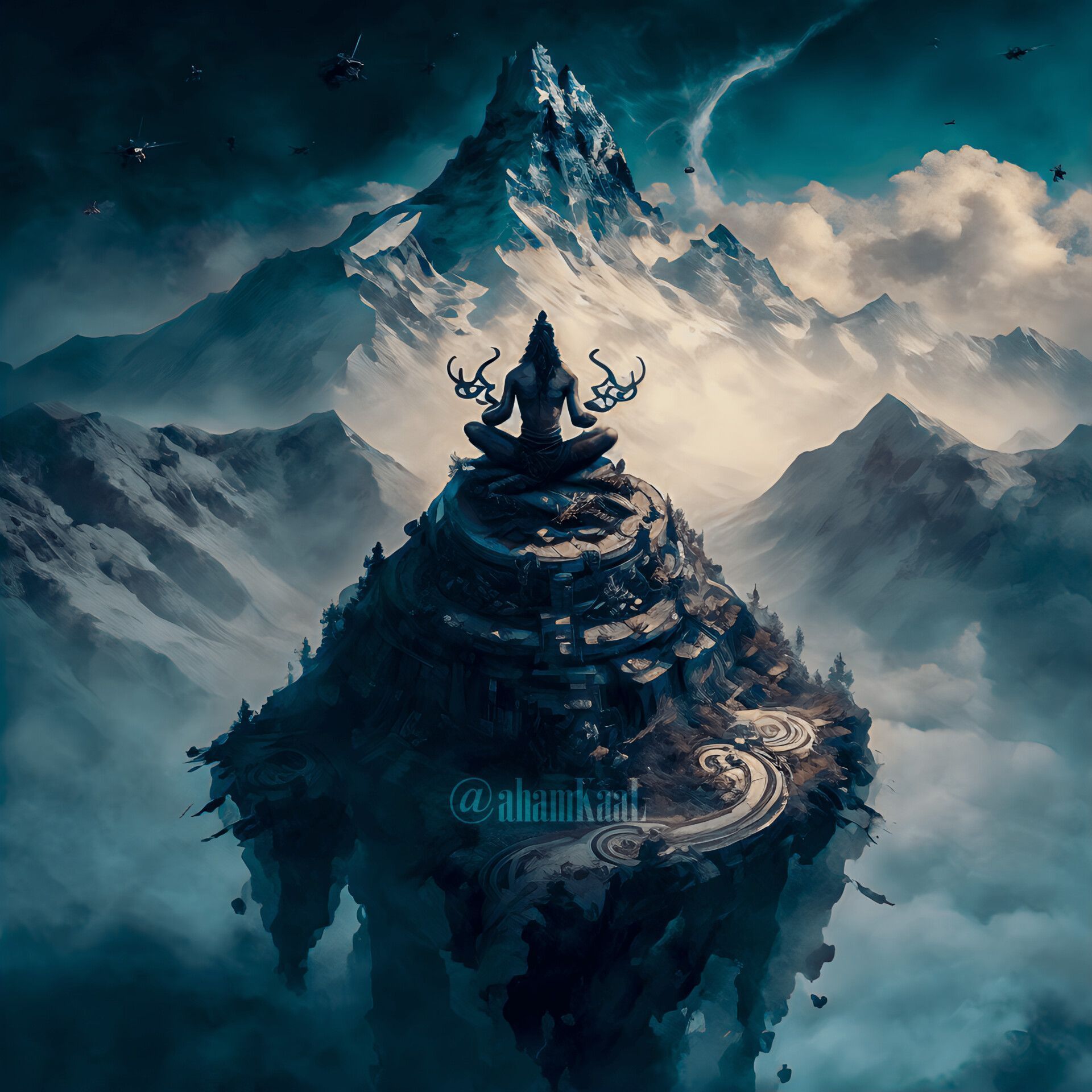 1920x1920 Shiva's Transcendent Meditation