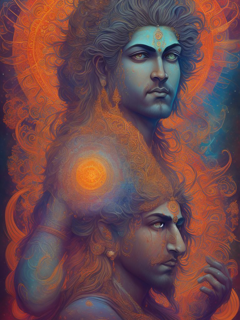 768x1024 Stained Boar998: Man Spiritual Shiva Meditation Cosmic