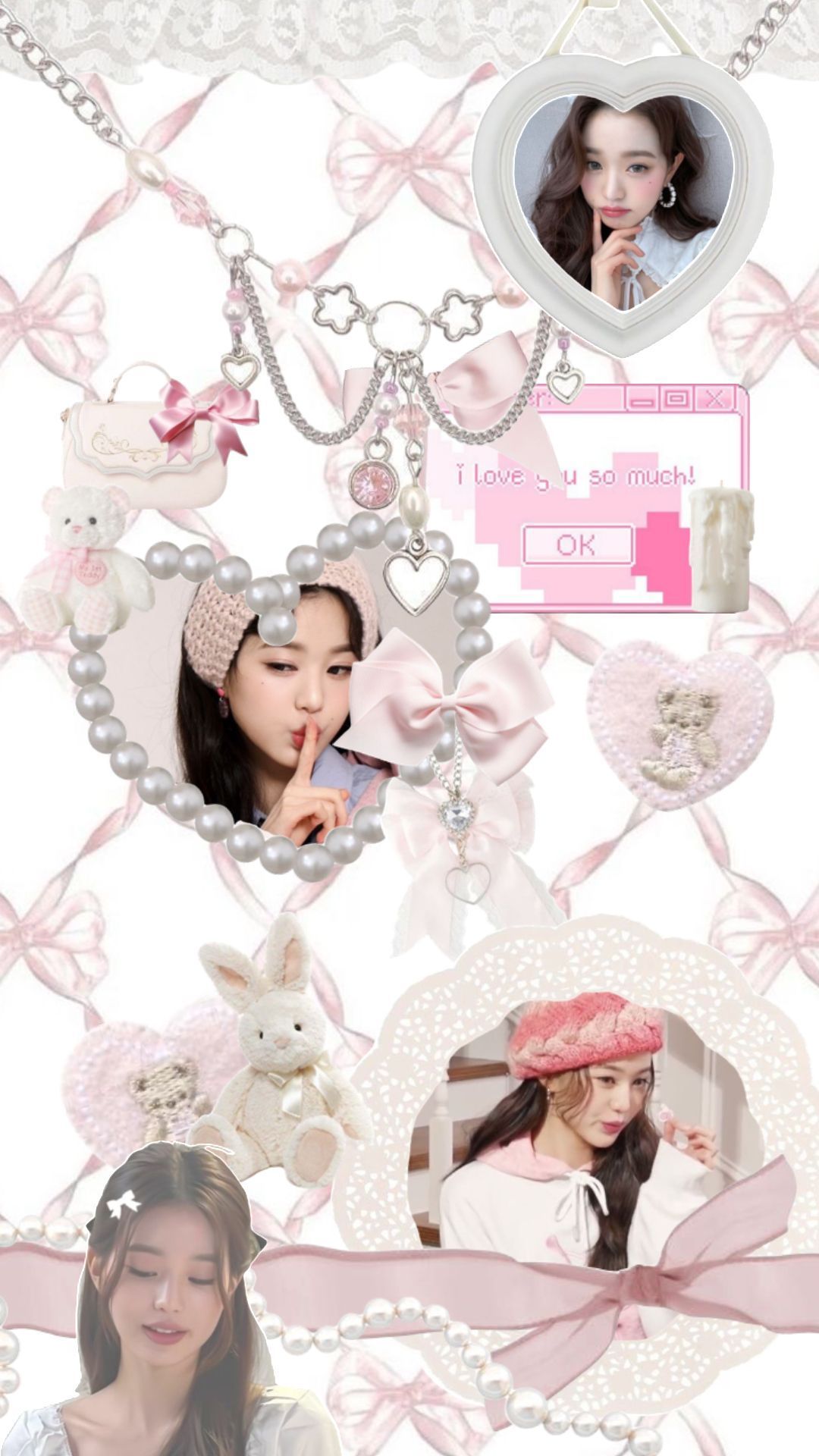 1080x1920 Check out smoshbee's Shuffles #wonyoung #ive #ivewonyoung #izone #izonewonyoung #kpop #wallpaper #deco #pink #coquette