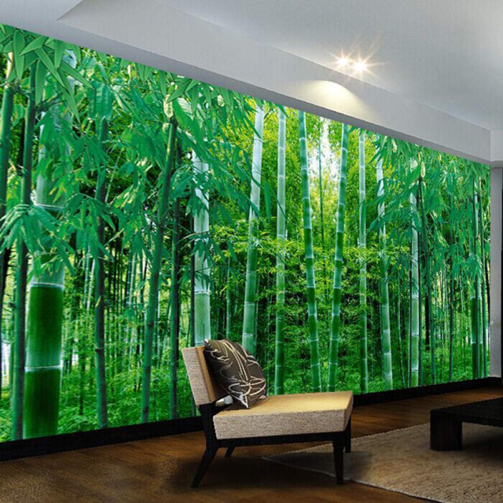 1000x1000 3D Quiet Bamboo Forest Wallpaper Wall Picture TV Background Wall Self Adhesive Living Room Bedroom Green Eye Protection 200 X 140 Cm : Amazon.de: DIY & Tools