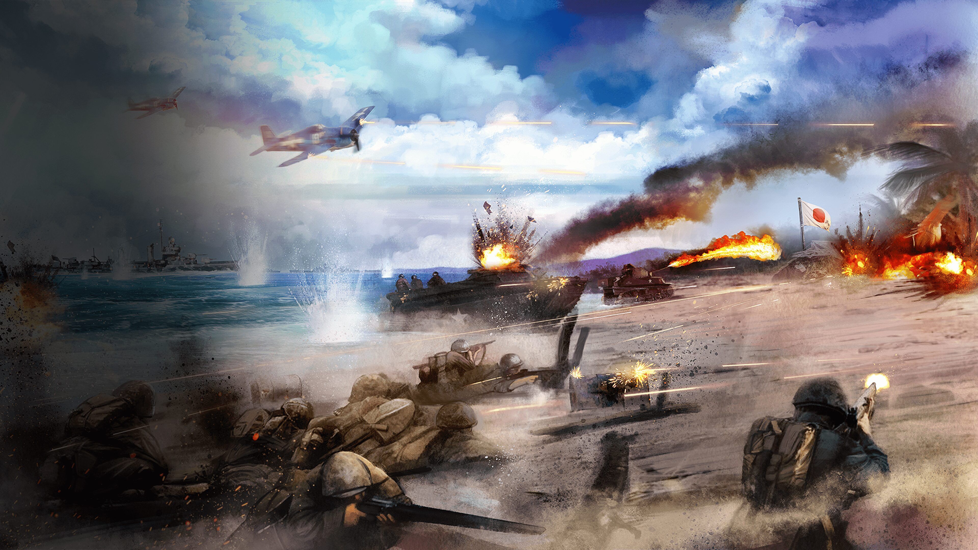 3840x2160 Sudden Strike 4: The Pacific War