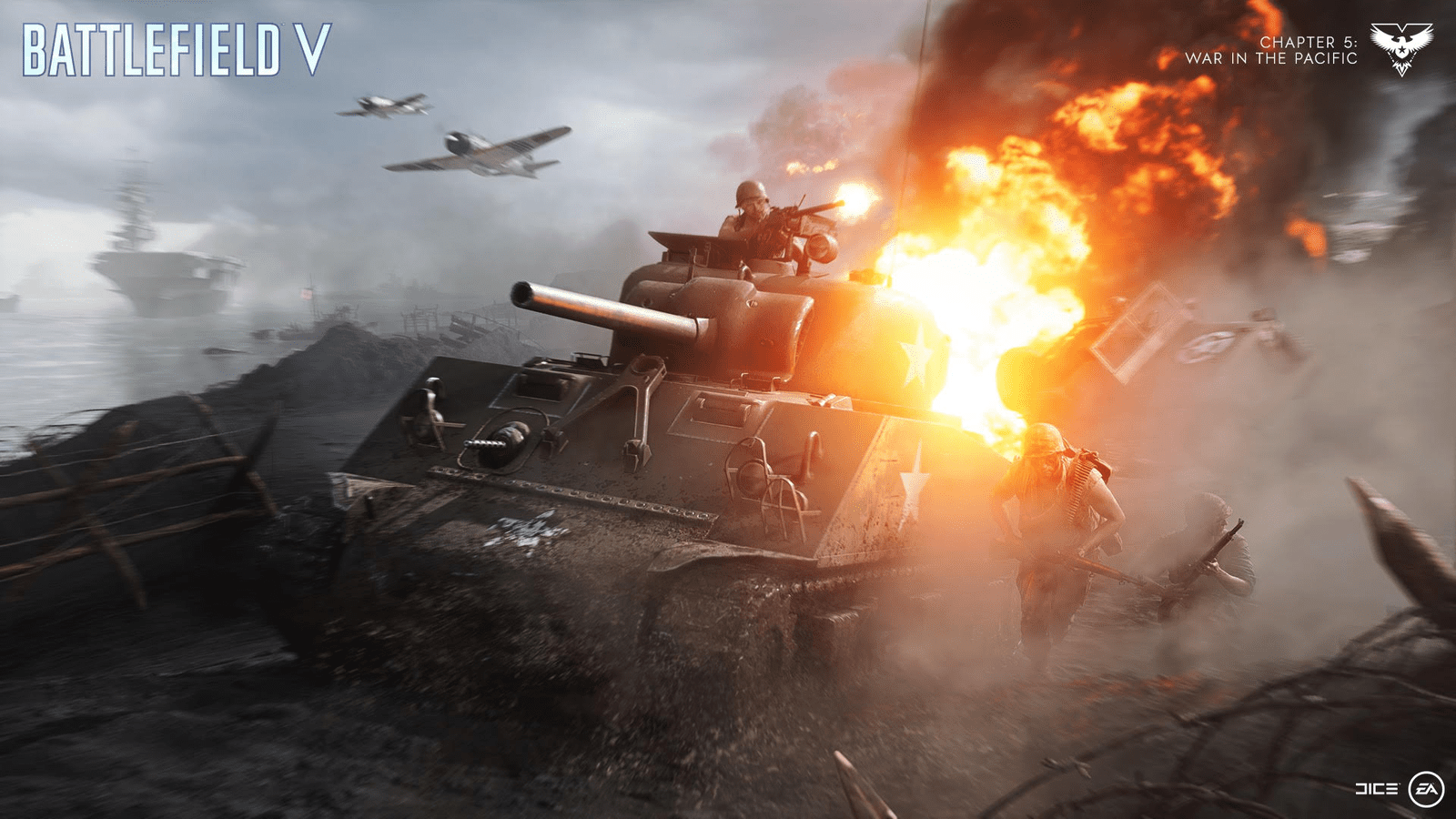 1600x900 Experience gaming's best WW2 beach landing and ferocious tropical storms in Battlefield 5's new maps