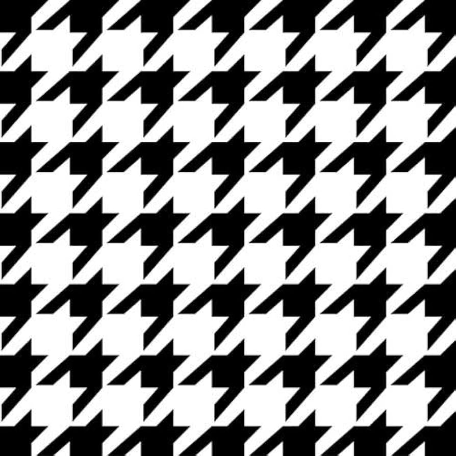 894x894 Houndstooth Wallpaper Wall Stencil SKU by Designer Stencils : Tools & Home Improvement