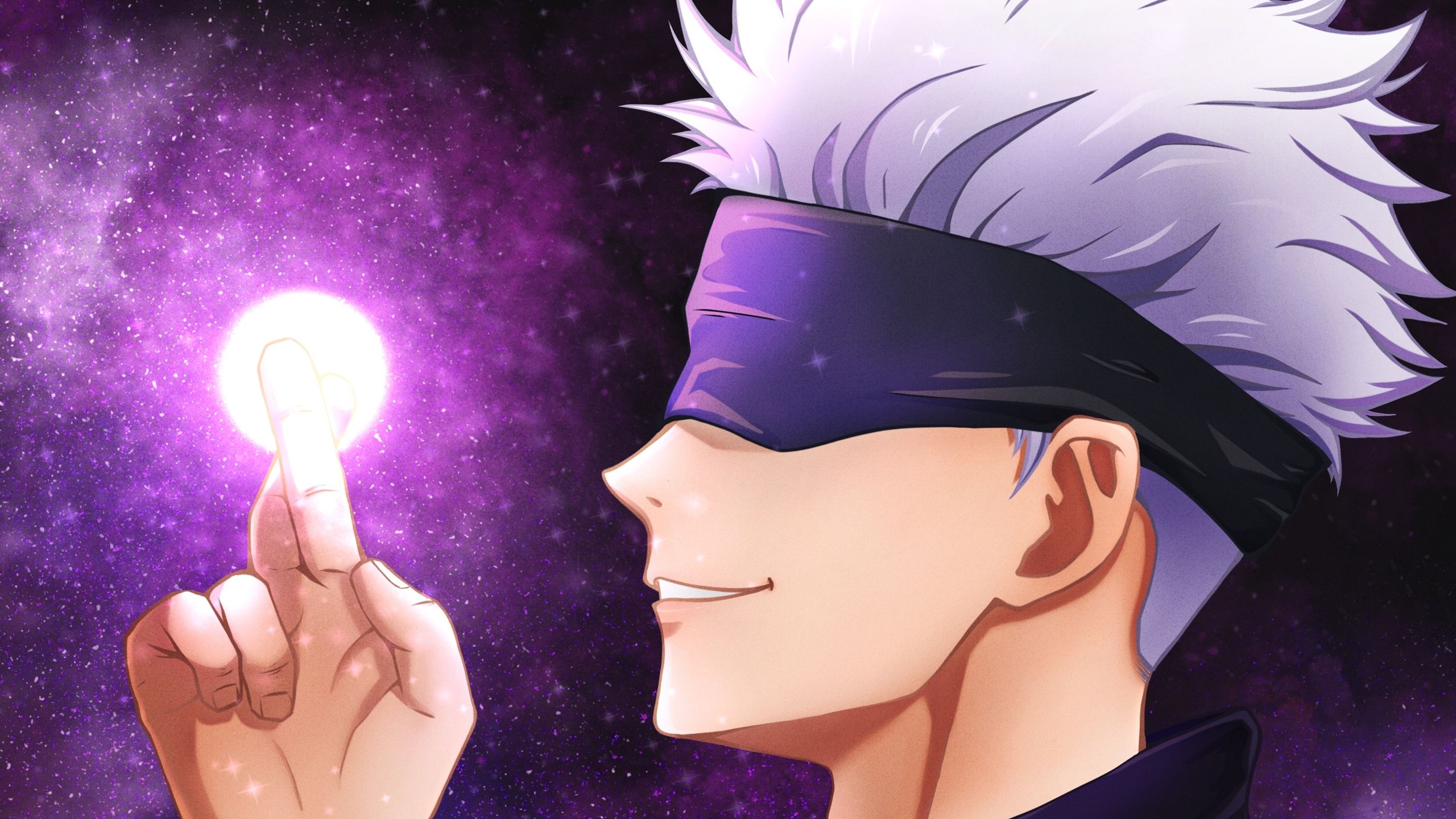 2560x1440 Satoru Gojo Blindfold HD Jujutsu Kaisen Wallpaper