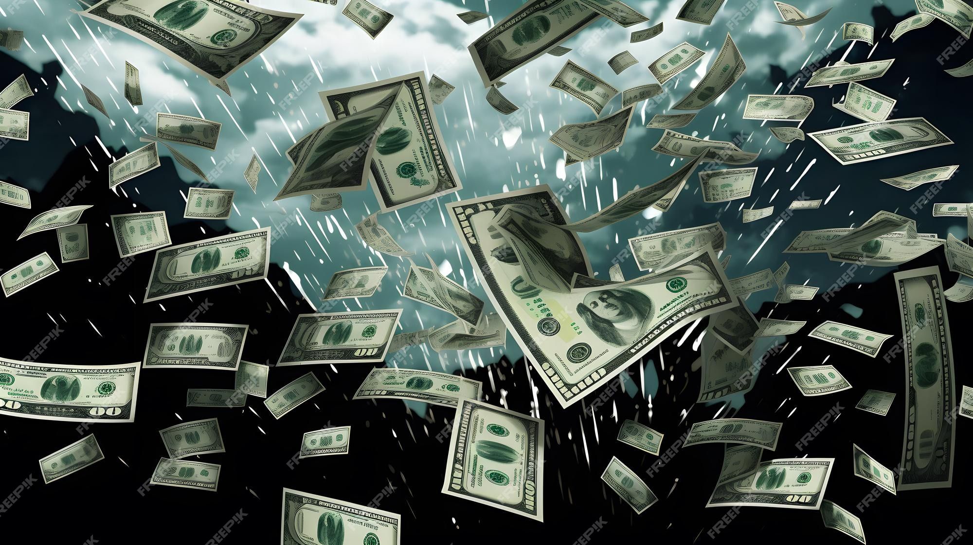 2000x1121 Raining Money Background Image