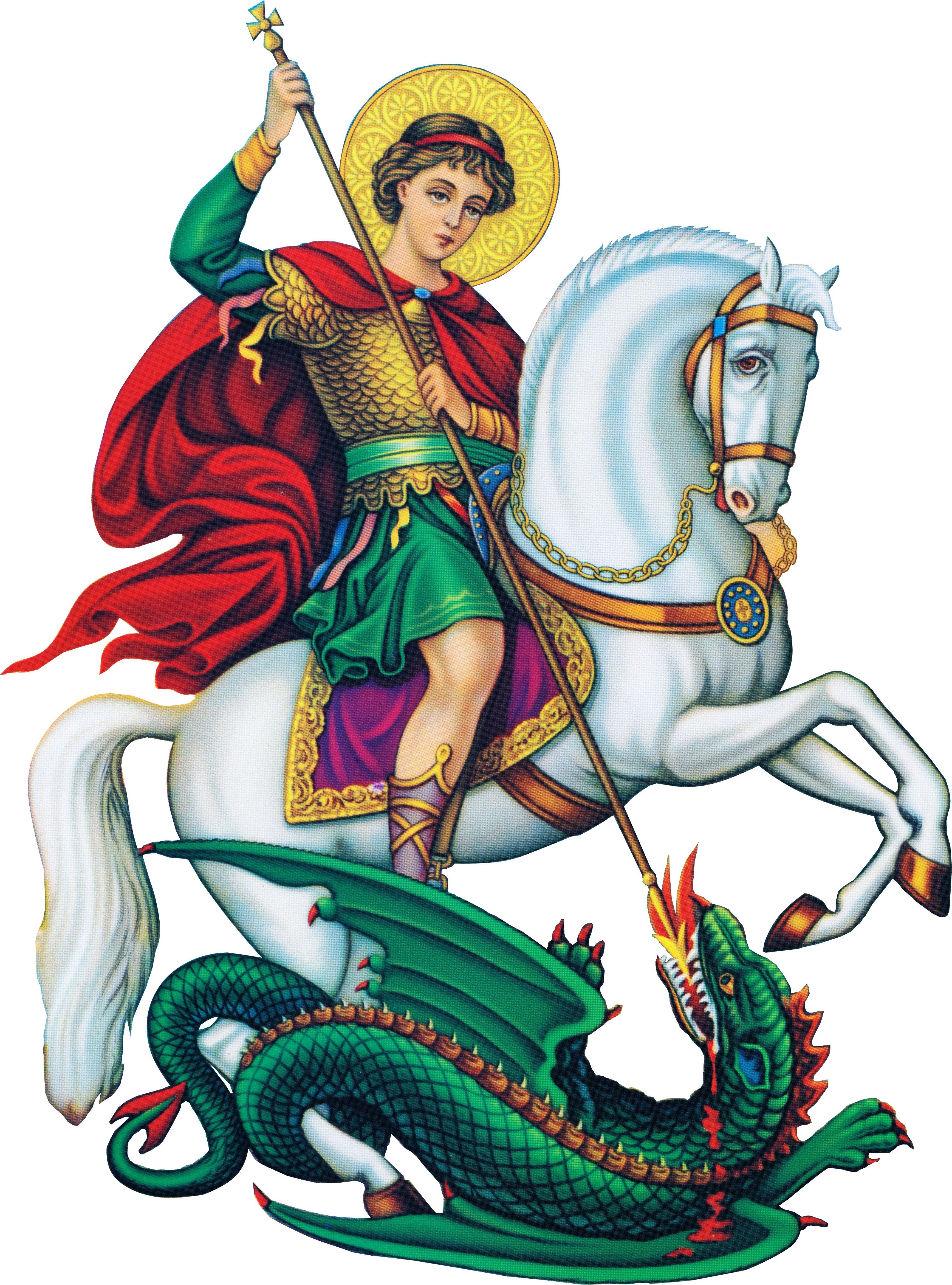 3471x4683 Photos Spear Horses Dragons Warriors Saint George Religion 3471x4683