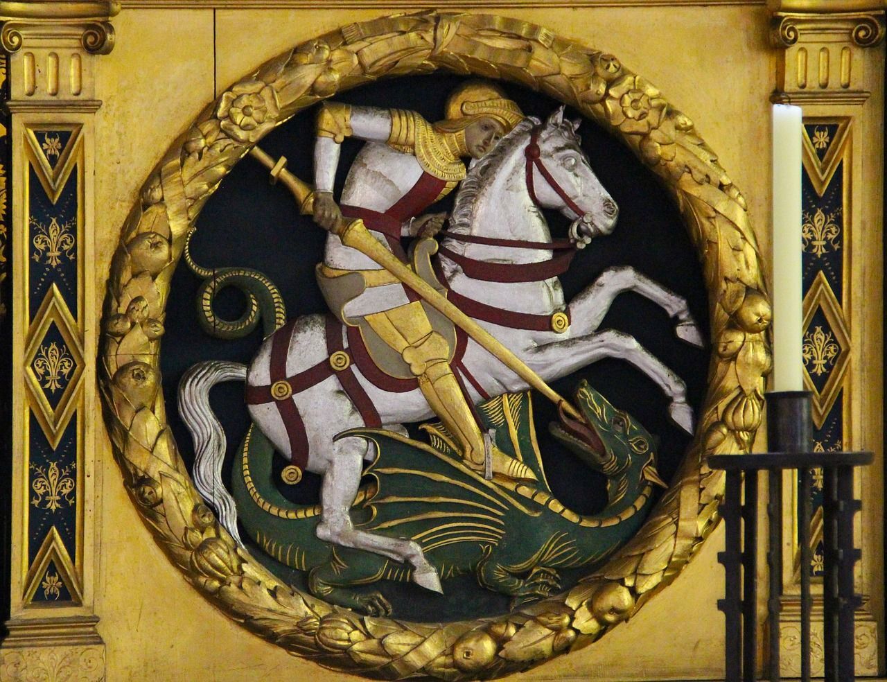 1280x984 George And The Dragon Mosaic Icon