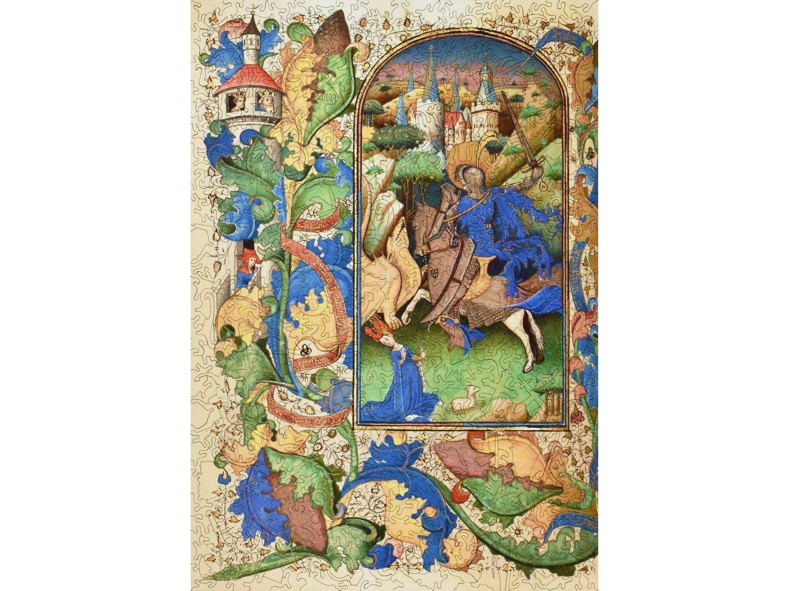 1600x1200 Saint George and the Dragon Wooden Jigsaw Puzzle