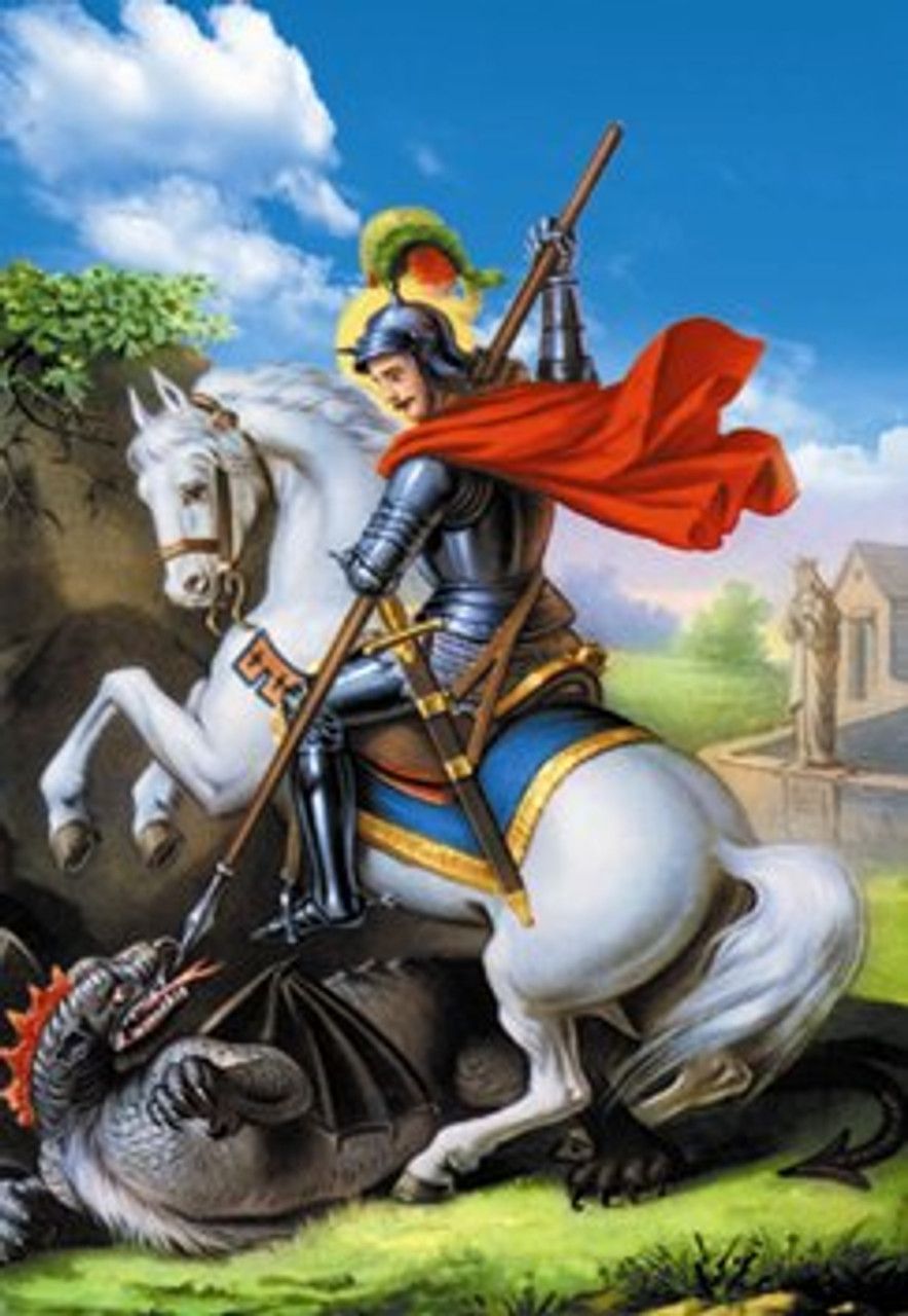 884x1280 St. George Print to the Max Catholic Store