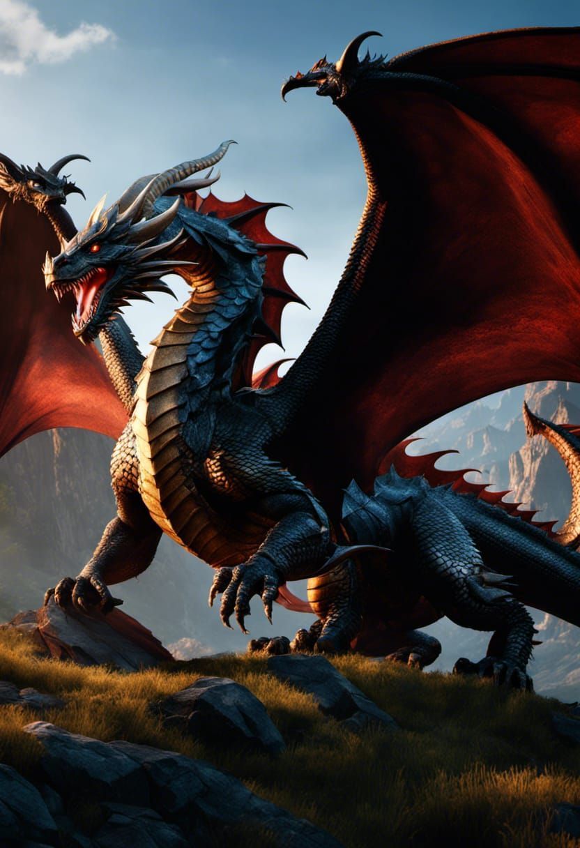 832x1216 Saint George and the dragon in battle Generated Artwork