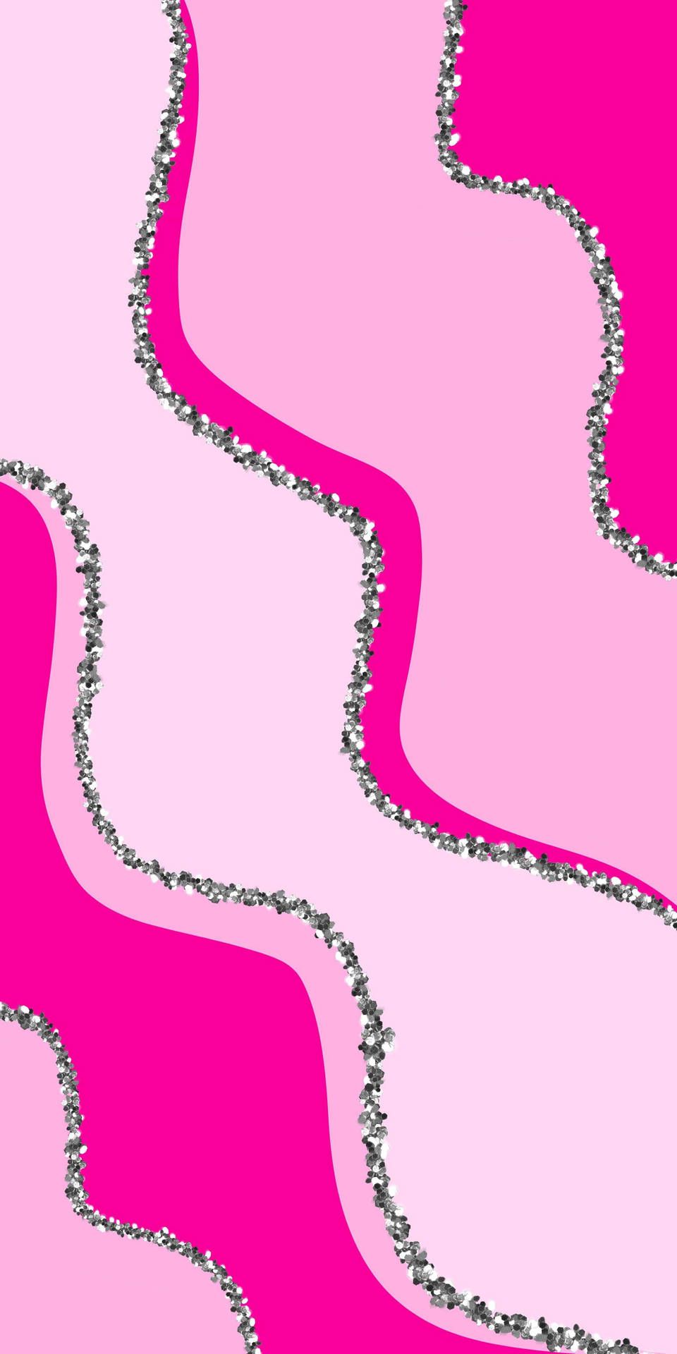 960x1920 Download Preppy Glitter Waves Wallpaper