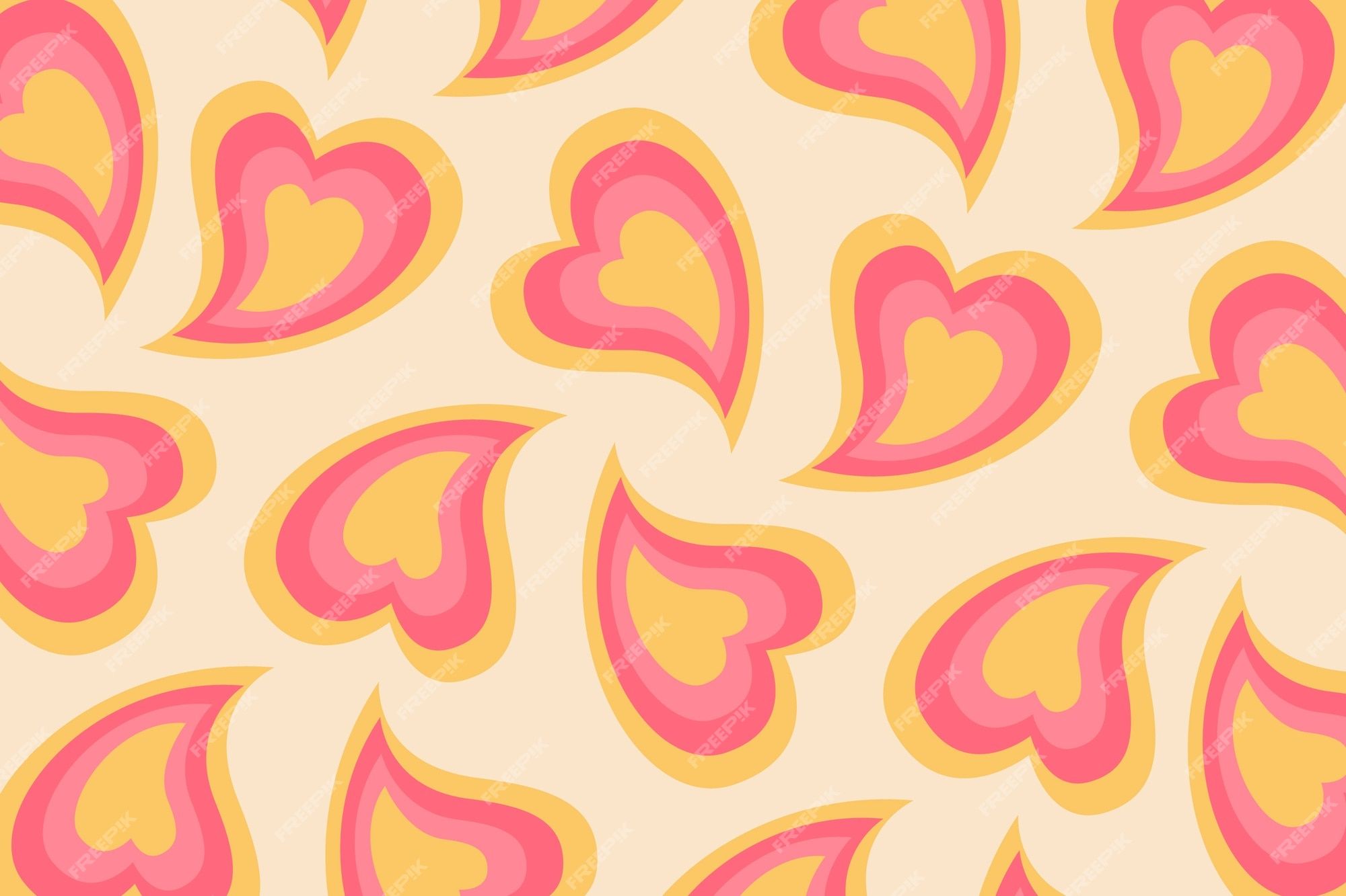 2000x1333 Free Vector. Flat design wildflower heart wallpaper