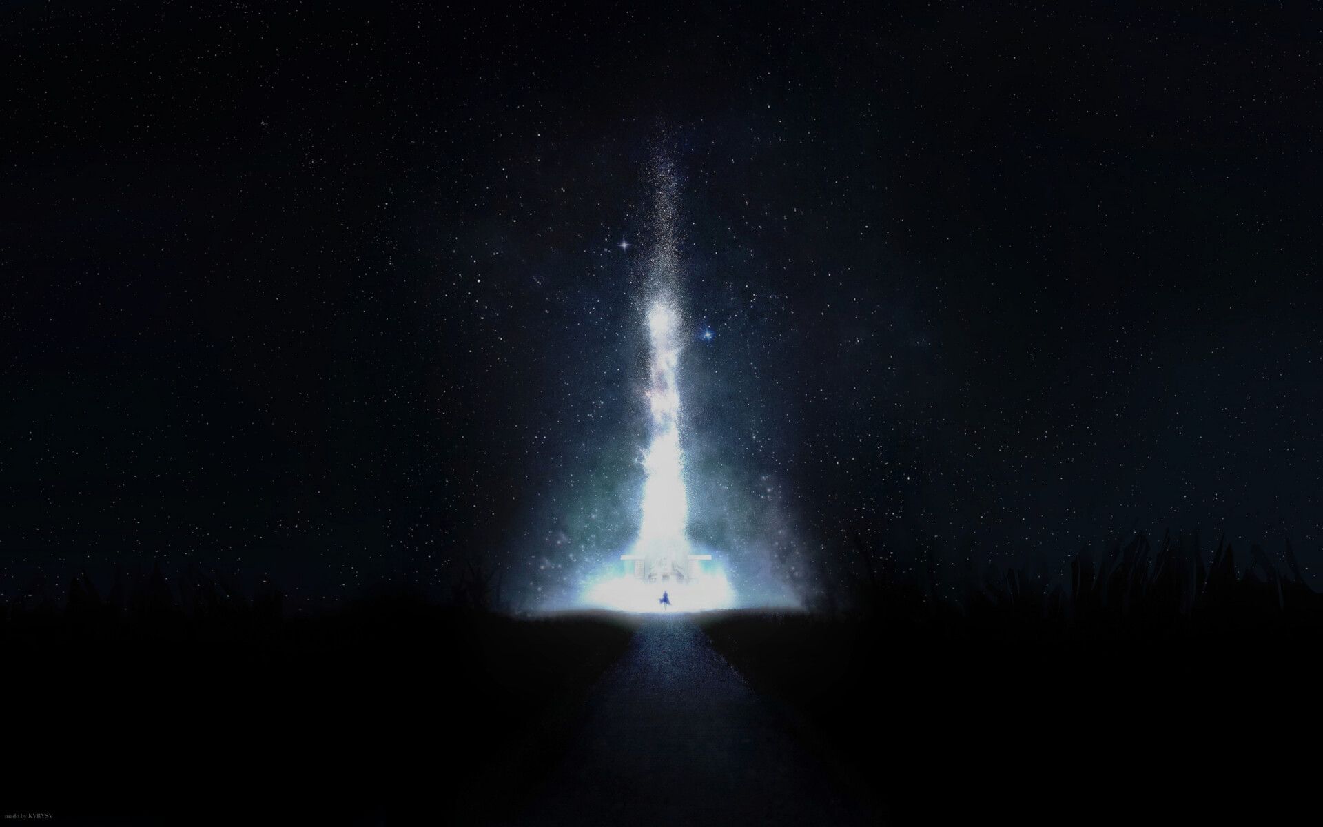 1920x1200 Steins;Gate 0 x Interstellar Ending Wallpaper (Mobile Friendly)