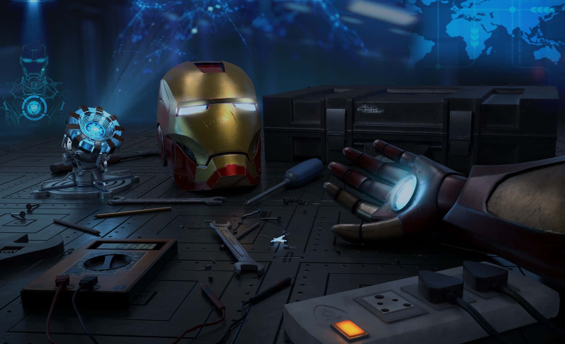 1821x1107 Iron Man Technology Wallpaper