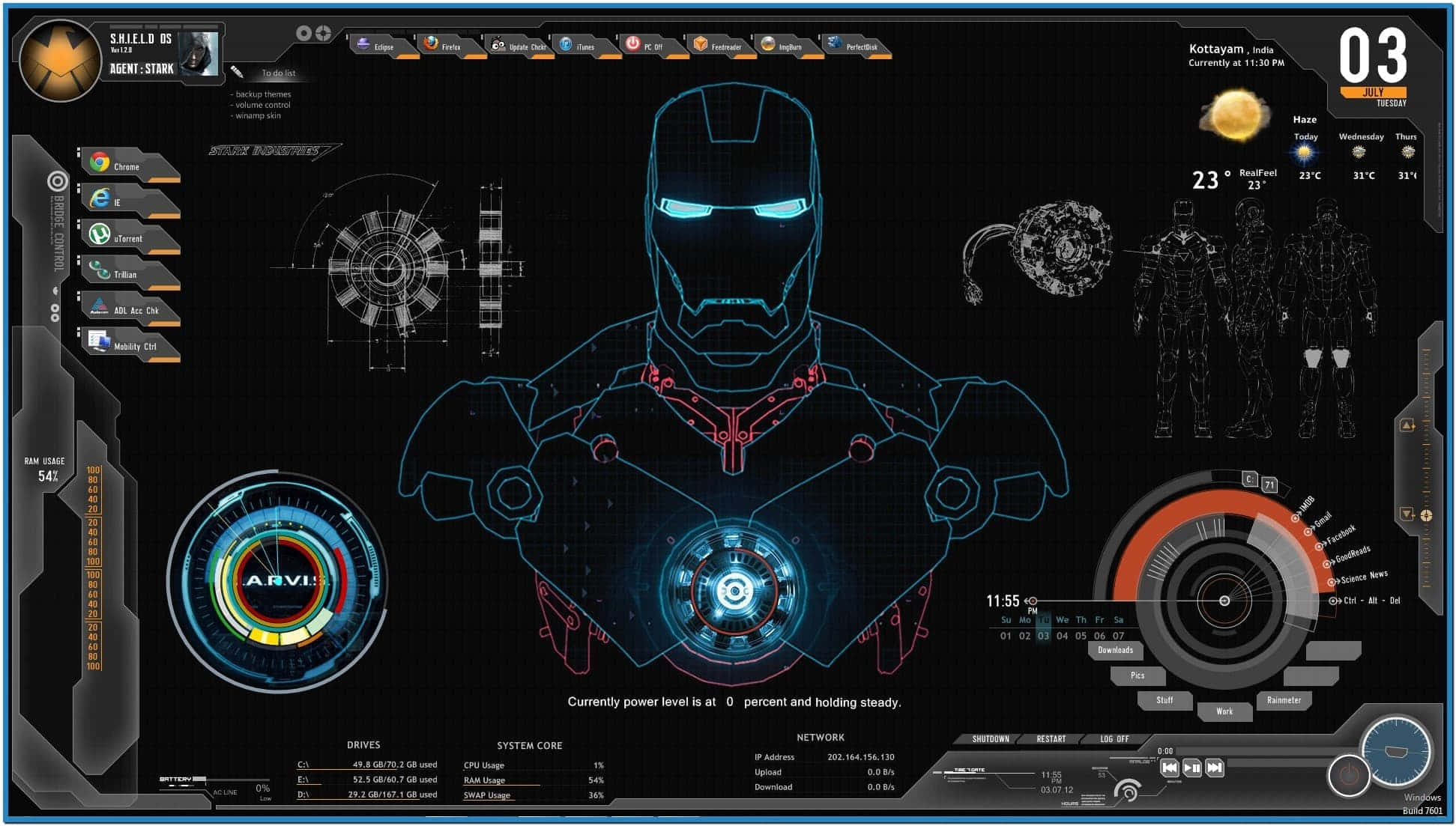 1943x1103 Iron Man Technology Wallpaper