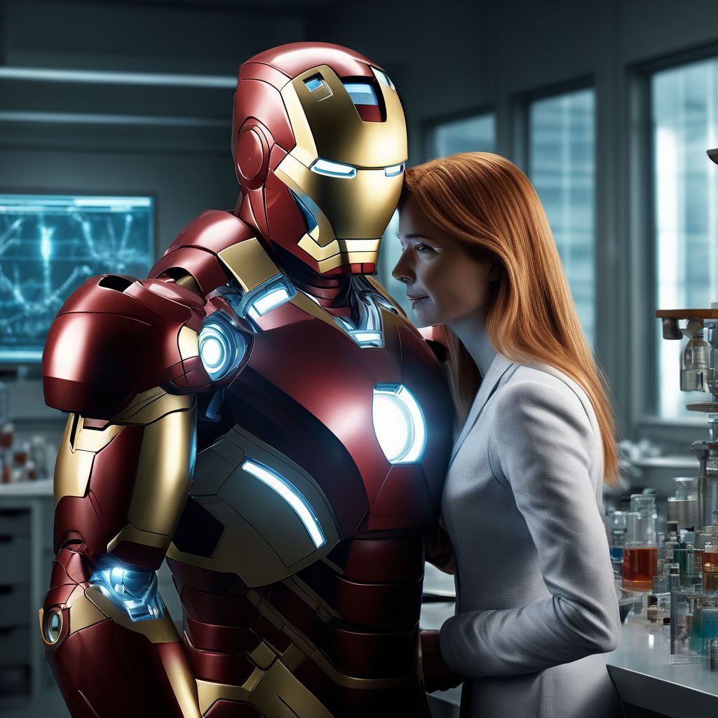 1024x1024 man love robot woman