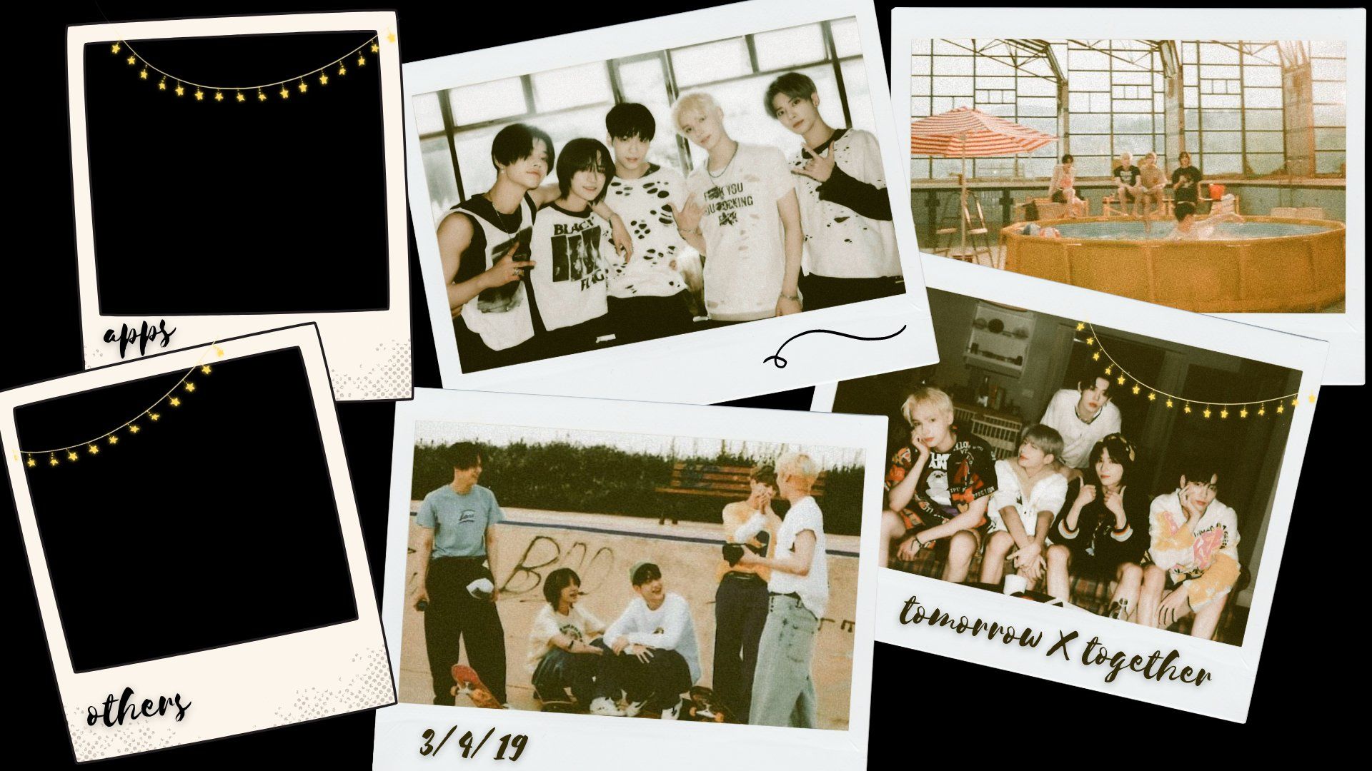 1920x1080 X \ Mochi Wallpaper على X: #TXT OT5 desktop organizer wallpaper #TOMORROW_X_TOGETHER #YEONJUN #HUENINGKAI #BEOMGYU #SOOBIN #TAEHYUN #TXT_IS_COMING #wallpaper