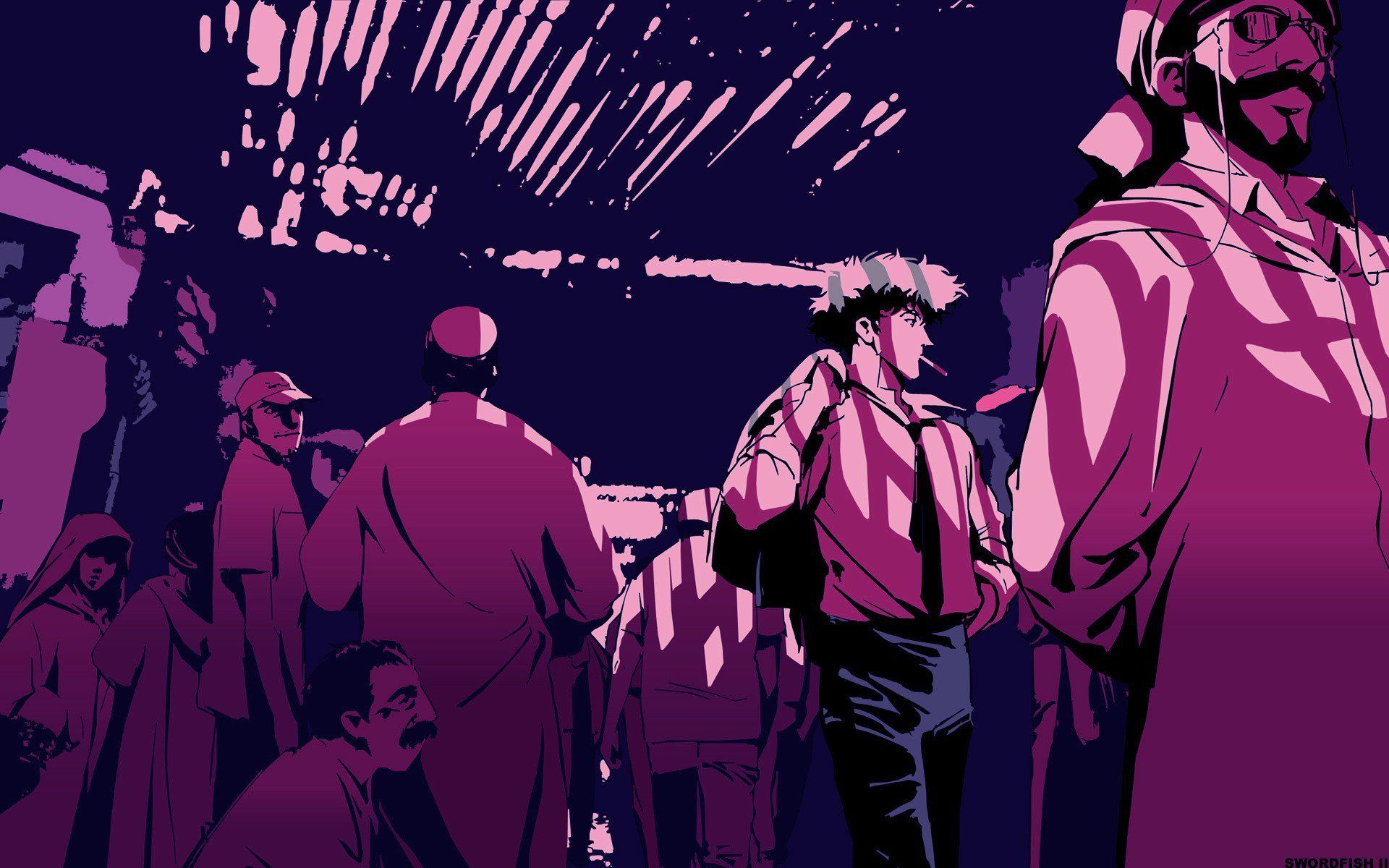 1920x1200 RandomBoard on X: #wallpaper #anime, #Cowboy Bebop, #Spike Spiegel, #smoking, #anime boys, #artwork / X