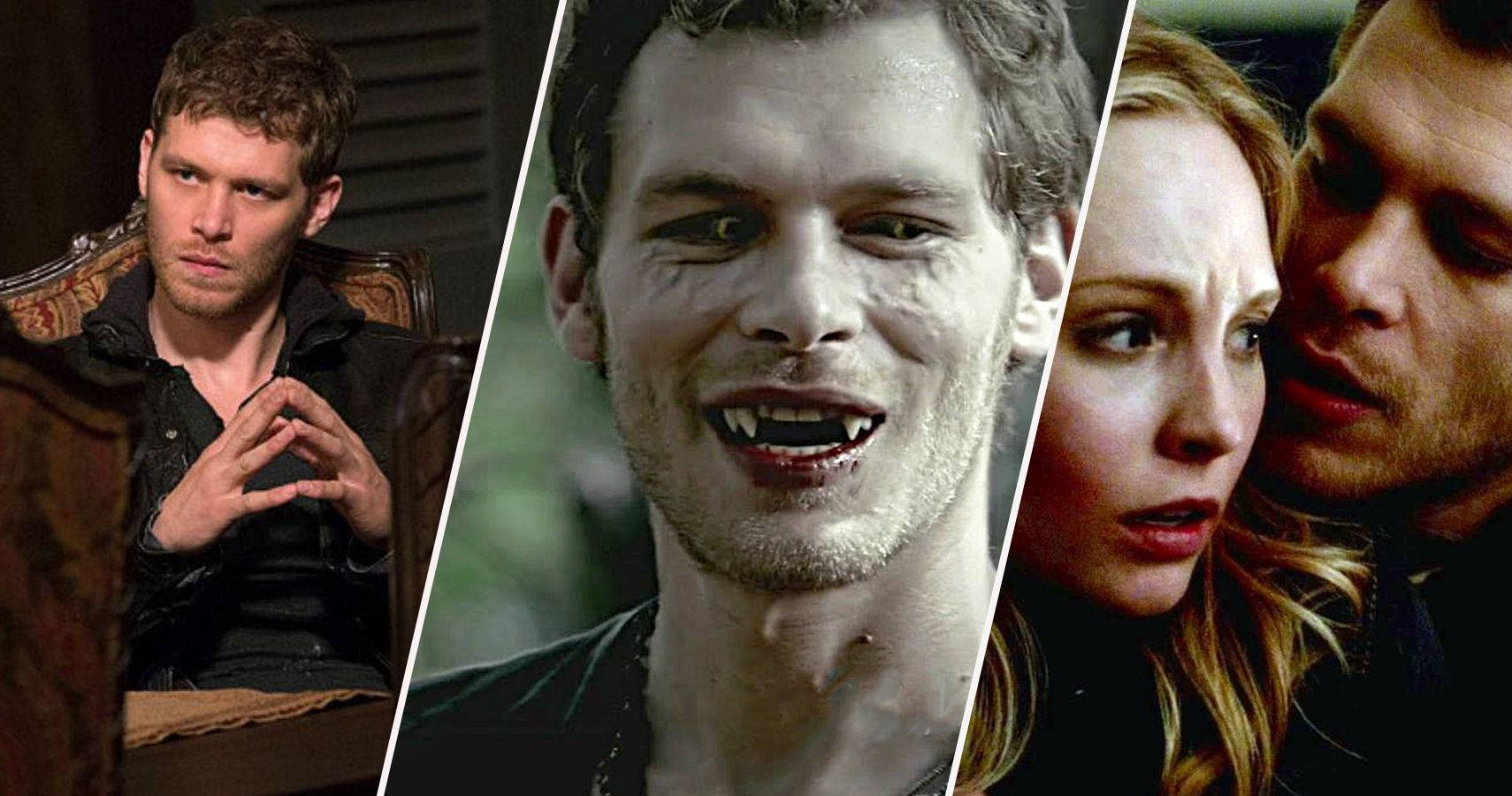 1710x900 Download Vampire Klaus Mikaelson With Caroline Wallpaper