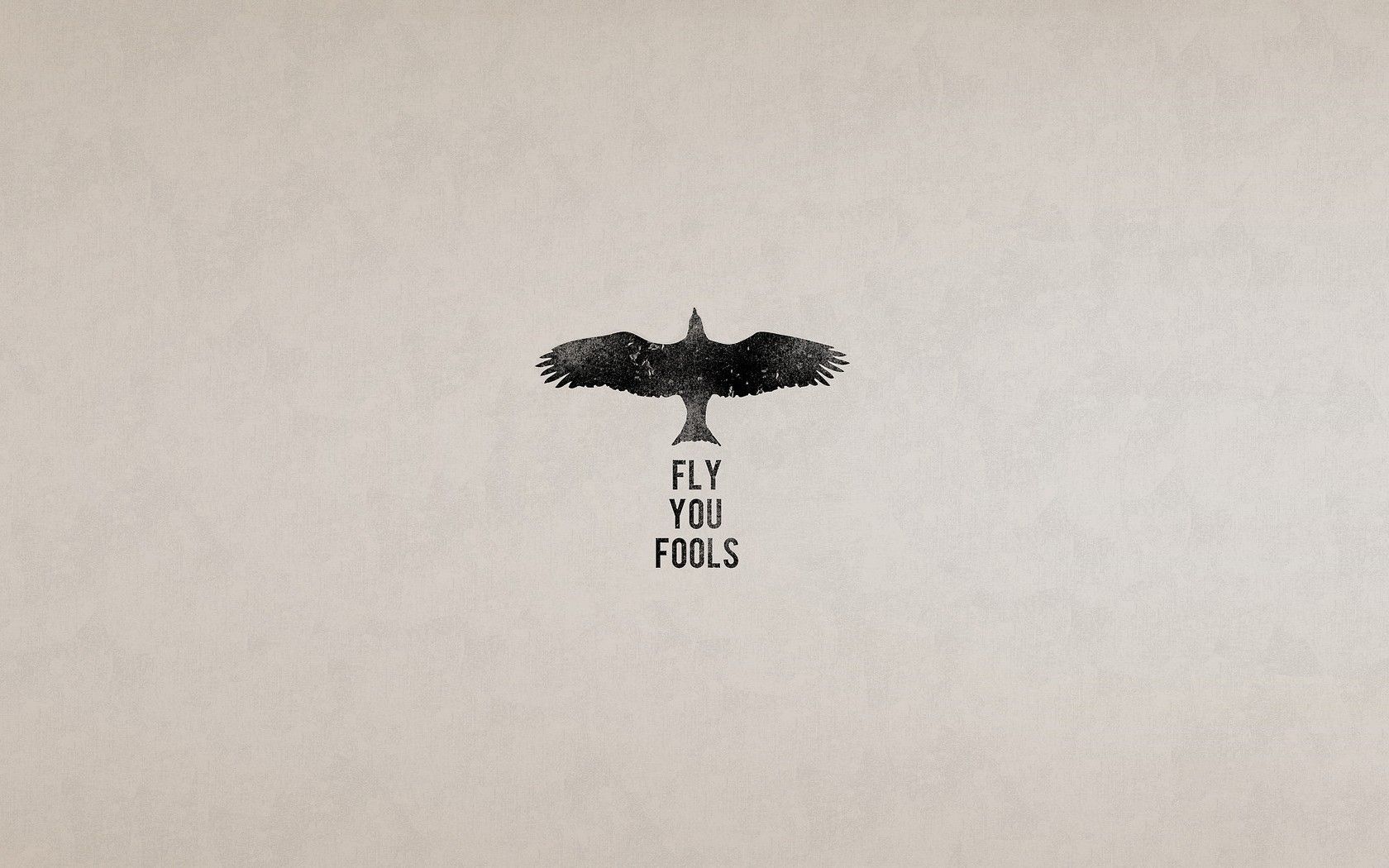 1680x1050 gray, birds, minimalism, The Lord of the Rings, quote, animals, simple backgroundx1050 Wallpaper