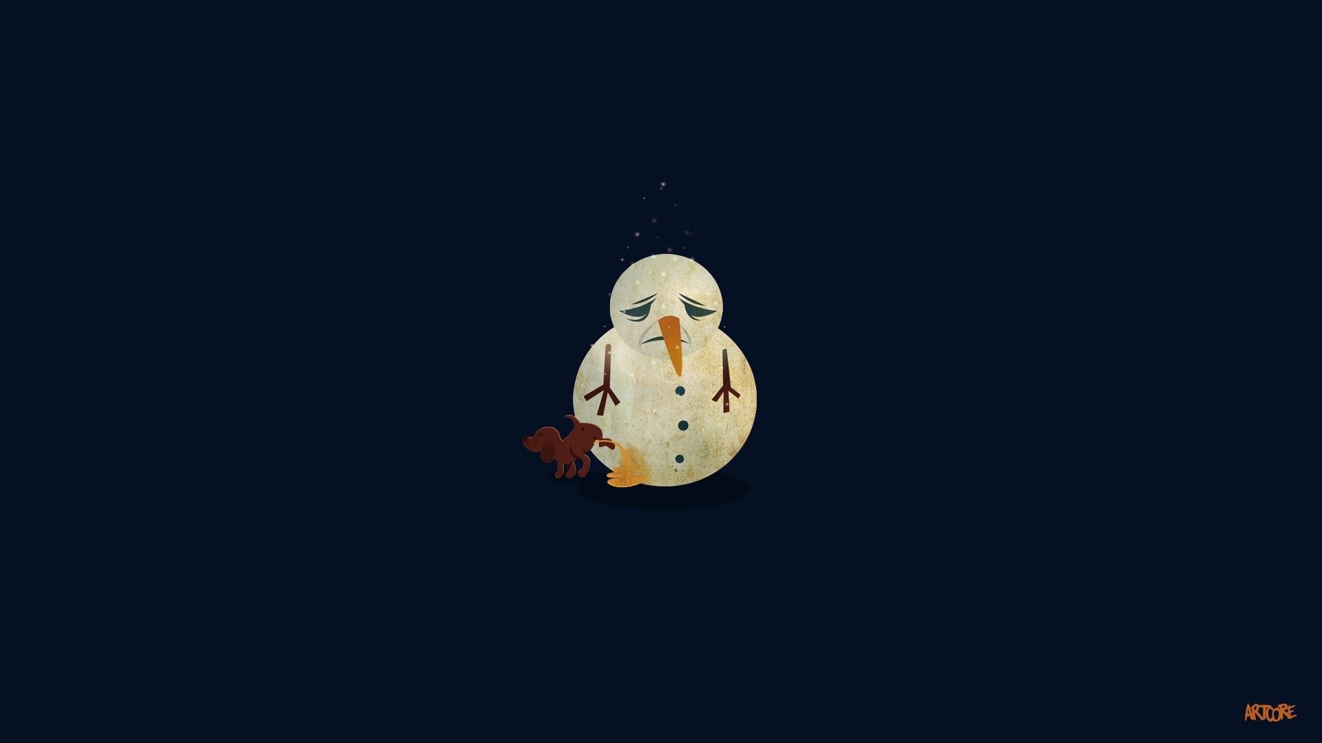 1920x1080 Sad Snow Man, HD Artist, 4k Wallpaper, Image, Background, Photo and Picture