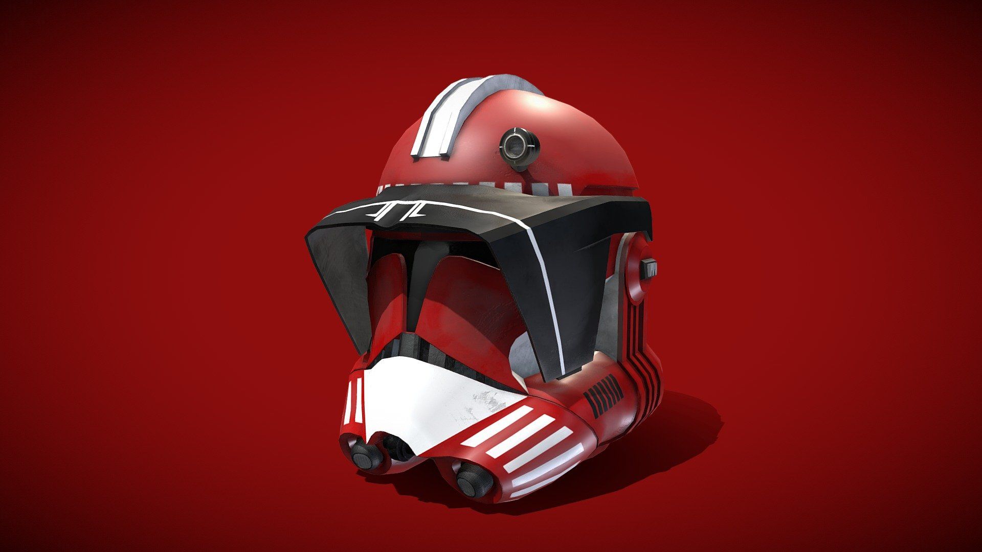 1920x1080 Star Wars Phase 2 Commander Fox's Helmet (RotS) Royalty Free 3D model by JD24 [3098103]