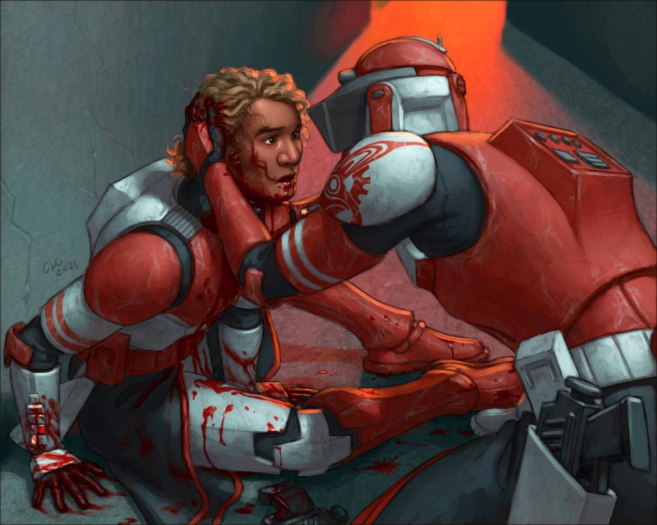1280x1024 Make clone love not Clone Wars
