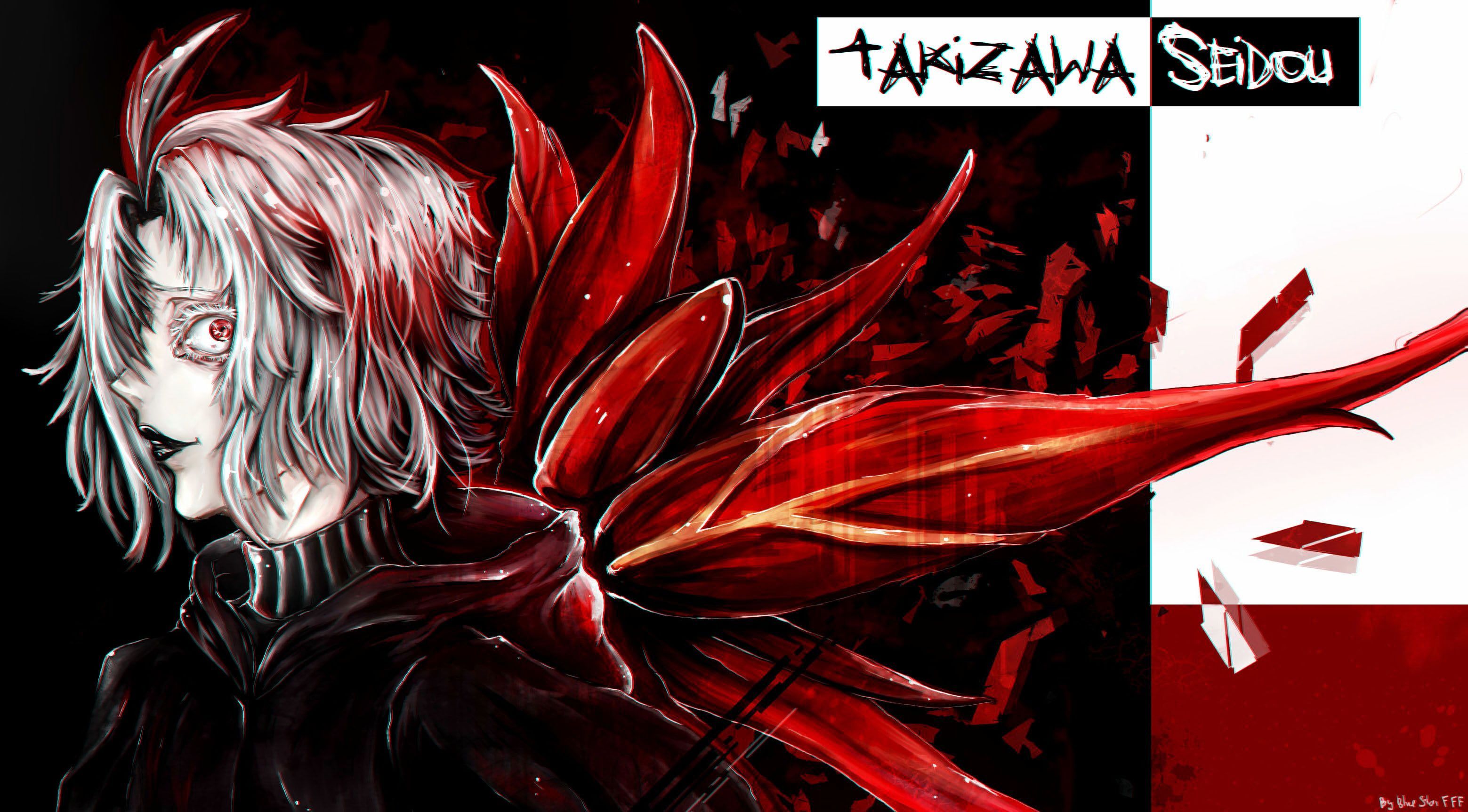 3118x1726 Wallpaper / red, indoors, mystery, arts culture and entertainment, portrait, black background, text, hair, Tokyo Ghoul, studio shot, technology, adult, evil, celebration free download